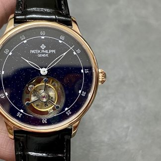【Super Clone】Patek Philippe Grand Complications Sky Moon Tourbillon Rose Gold 6102P 001 Watch