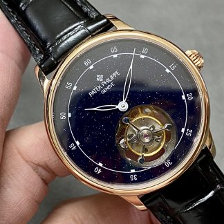 【Super Clone】Patek Philippe Grand Complications Sky Moon Tourbillon Rose Gold 6102P 001 Watch