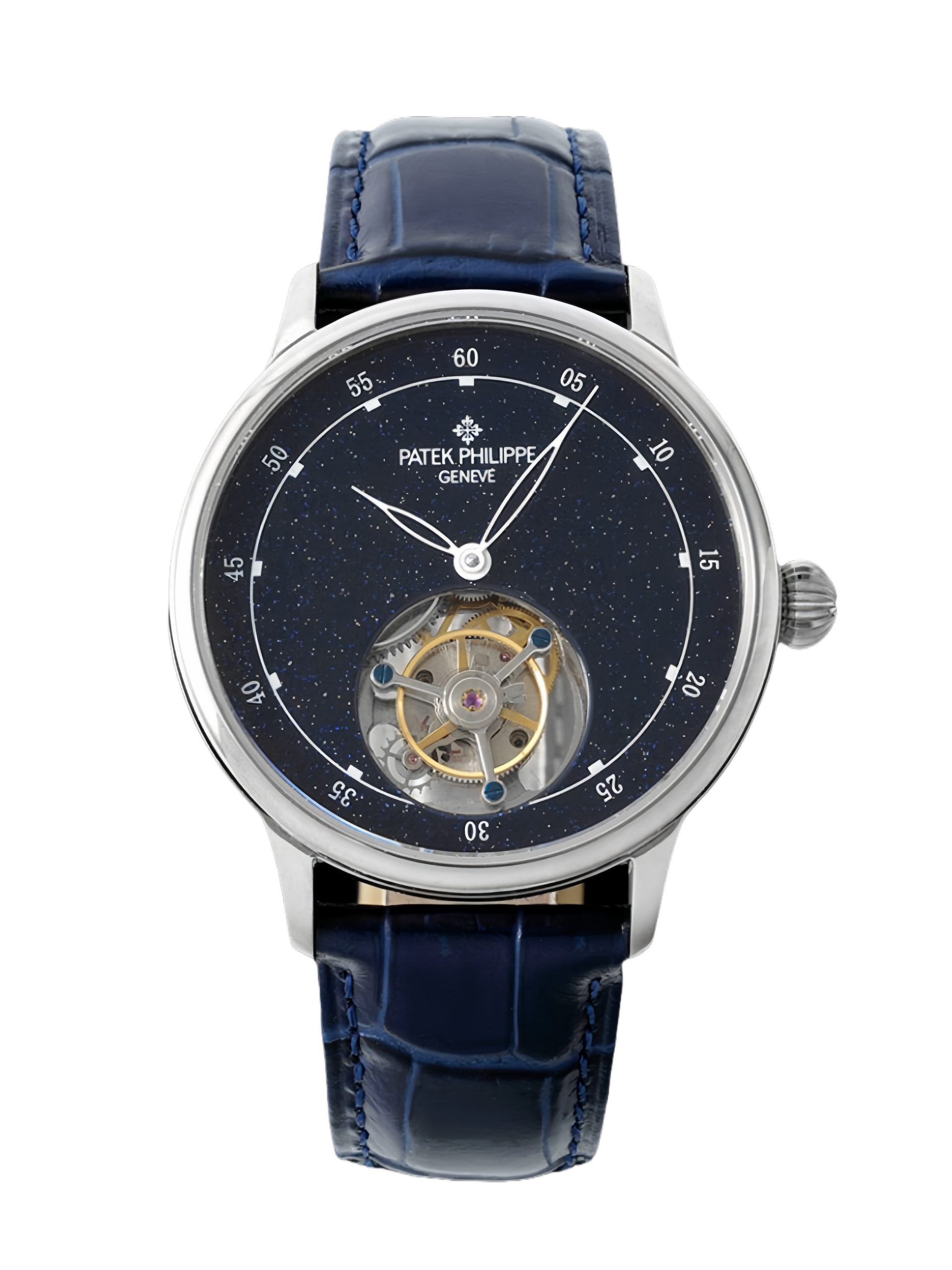 【Super Clone】Patek Philippe Grand Complications Sky Moon Tourbillon White Gold 6102P 001 Watch