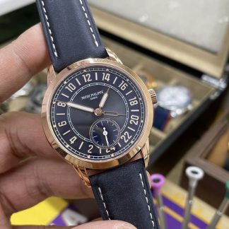 【Super Clone】Patek Philippe Complications Rose Gold Blue 5224R 001 42mm Replica