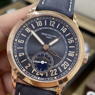 【Super Clone】Patek Philippe Complications Rose Gold Blue 5224R 001 42mm Replica