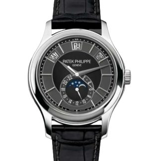 【Super Clone】Replica Patek Philippe Complications Annual Calendar White Gold 5205G 010 40mm Mens Watch