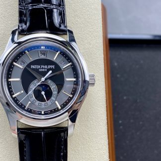 【Super Clone】Replica Patek Philippe Complications Annual Calendar White Gold 5205G 010 40mm Mens Watch