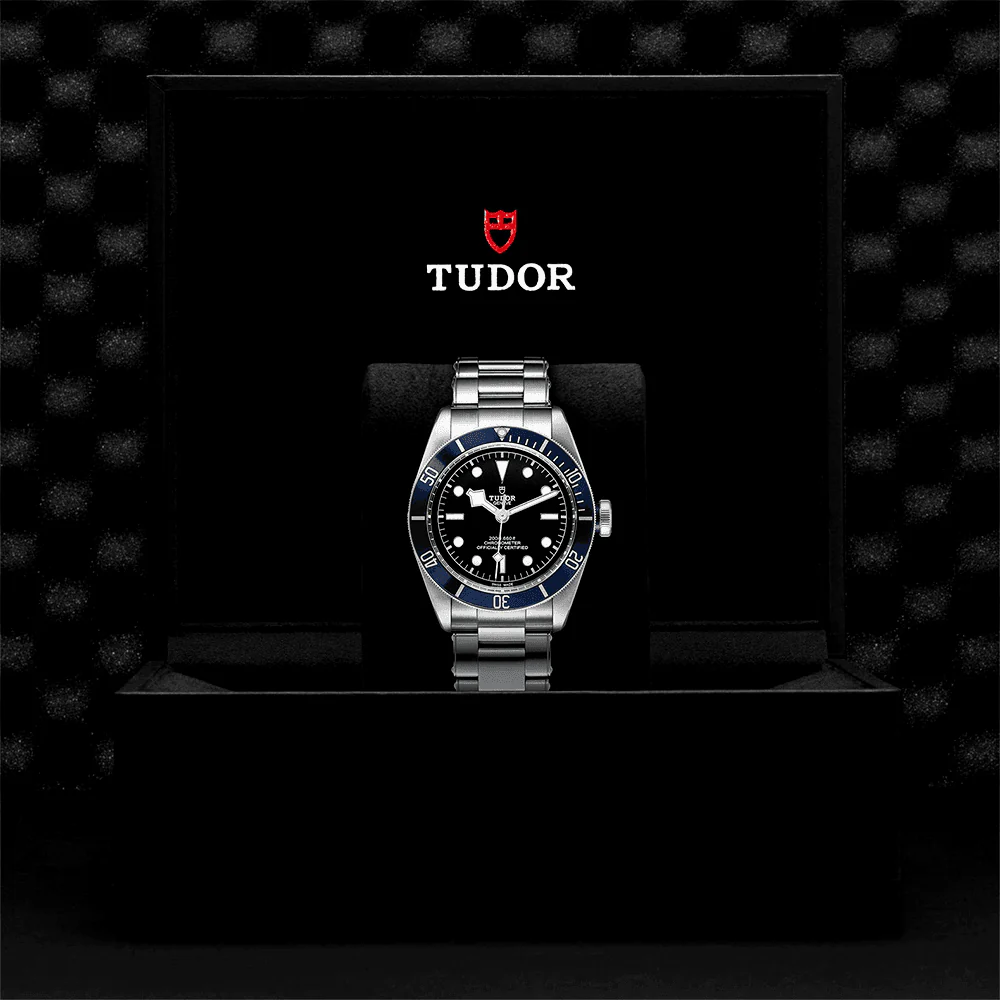 【Super Clone】TUDOR Black Bay 41mm Black Dial & Blue Bezel Men's Automatic Bracelet Watch M79230B-0008