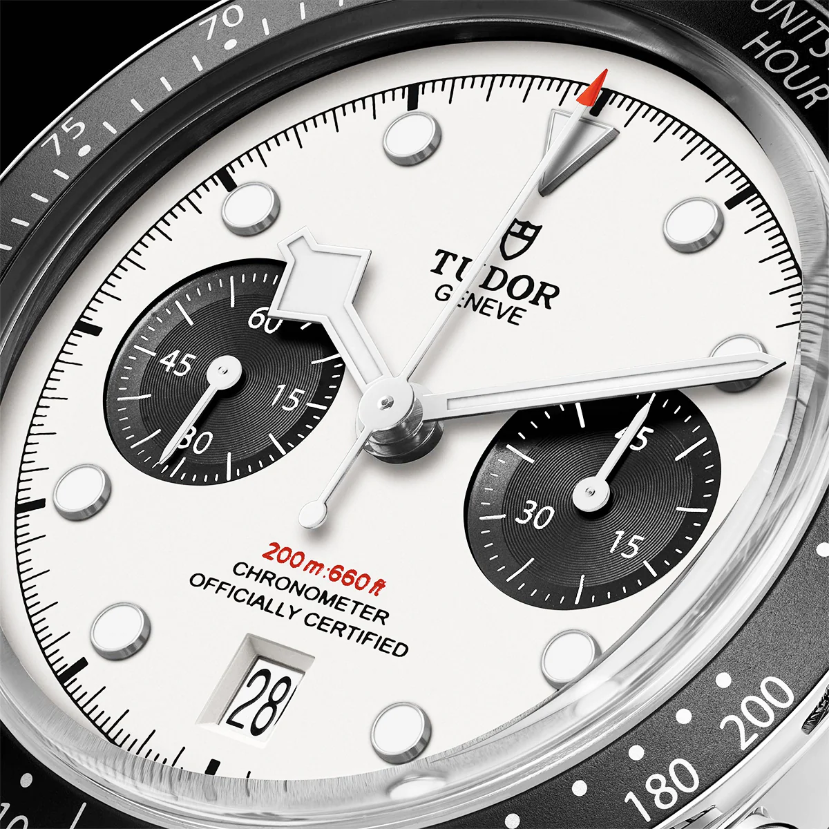 【Super Clone】TUDOR Black Bay Chrono 41mm Opaline/Black Dial Men's Automatic Bracelet Watch M79360N-0002