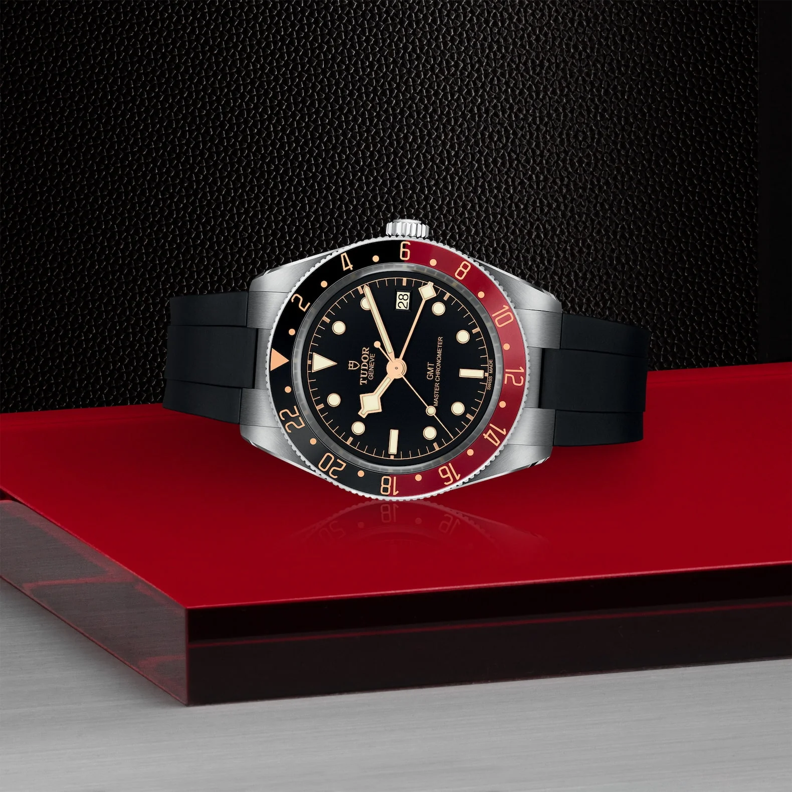 【Super Clone】TUDOR Black Bay 58 GMT 39mm Black/Red Bezel Automatic Strap Watch M7939G1A0NRU-0002