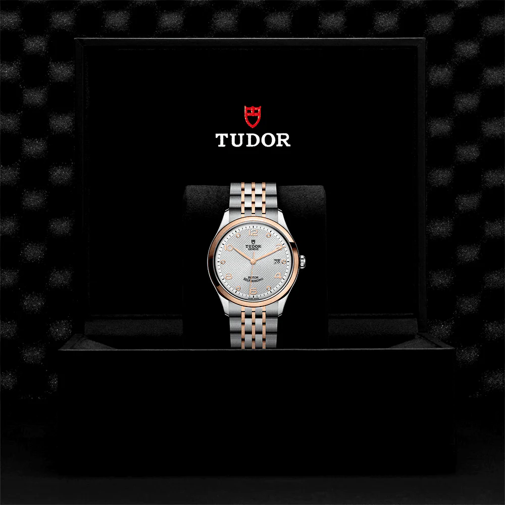 【Super Clone】TUDOR 1926 39mm Two-Tone Silver Diamond Dial Men's Automatic Bracelet Watch M91551-0002