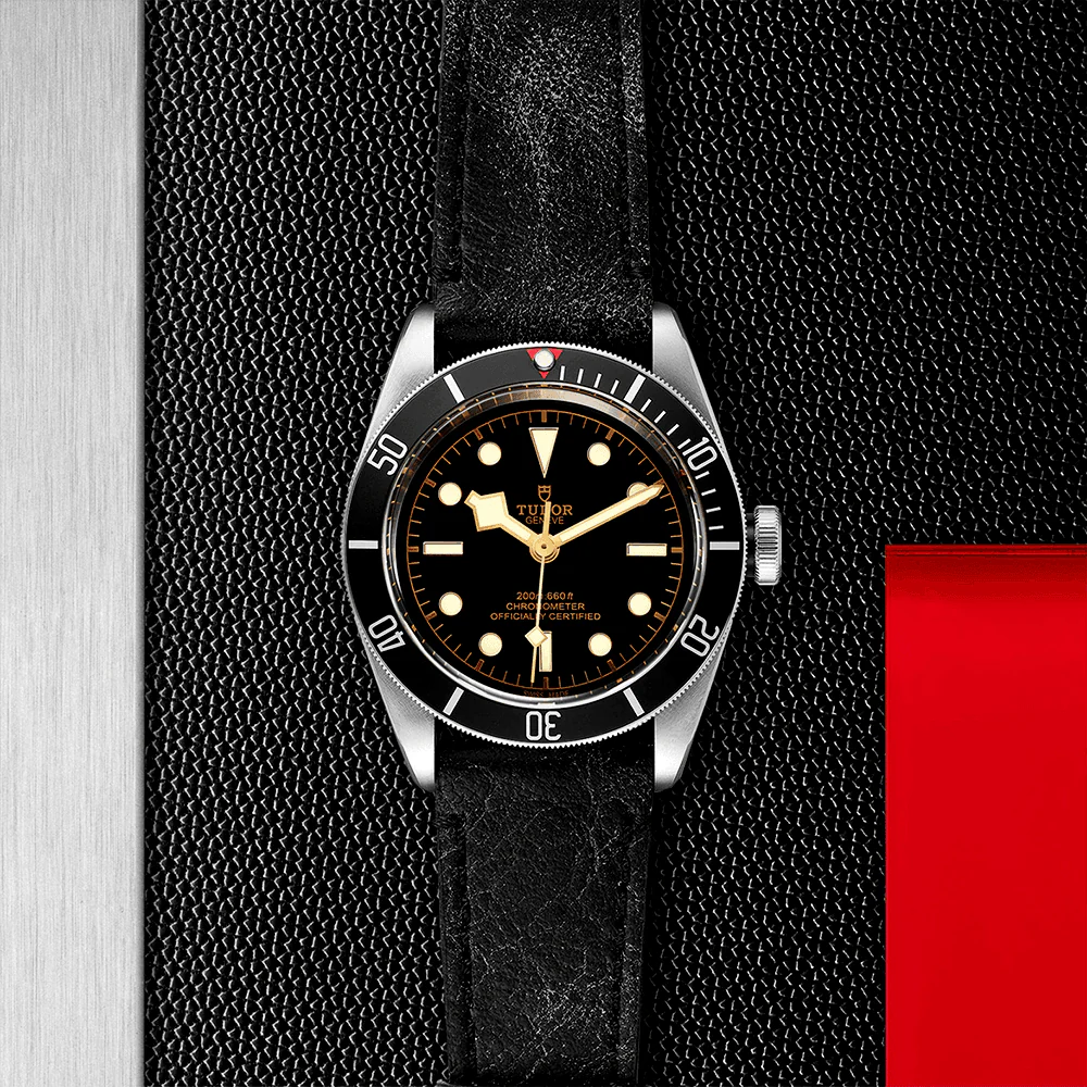【Super Clone】TUDOR Black Bay 41mm Black Dial & Bezel Men's Automatic Strap Watch M79230N-0008