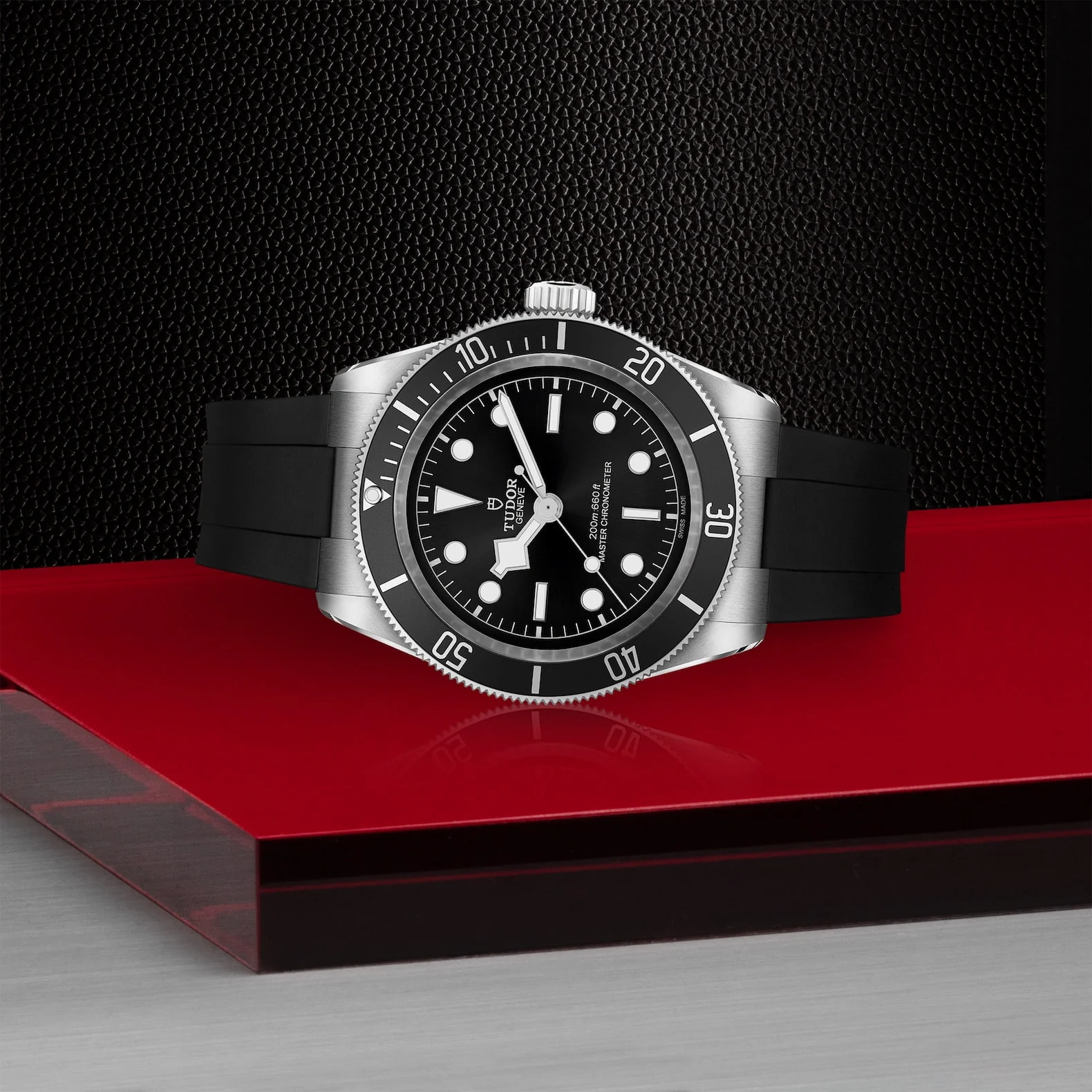 【Super Clone】TUDOR Black Bay 41mm Black Dial & Bezel Men's Rubber Strap Watch M7941A1A0NU-0002
