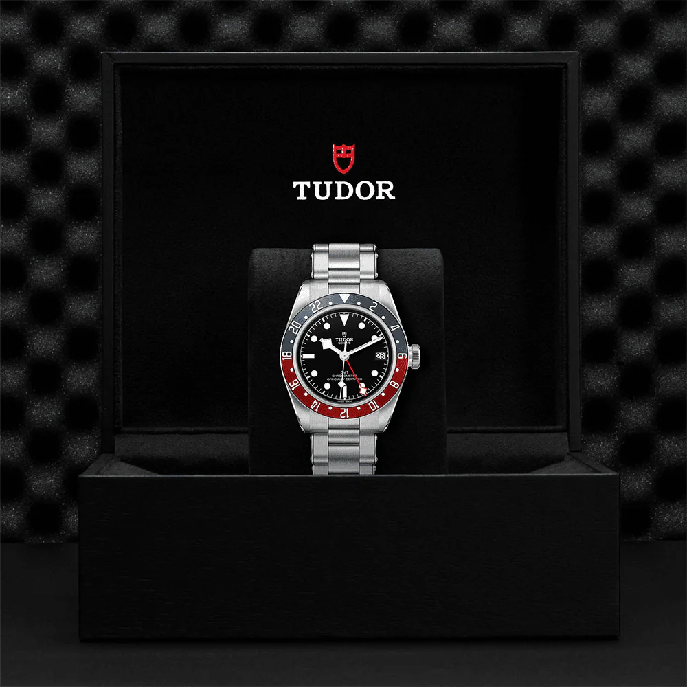 【Super Clone】TUDOR Black Bay GMT 41mm Black Dial Automatic Men's Bracelet Watch M79830RB-0001
