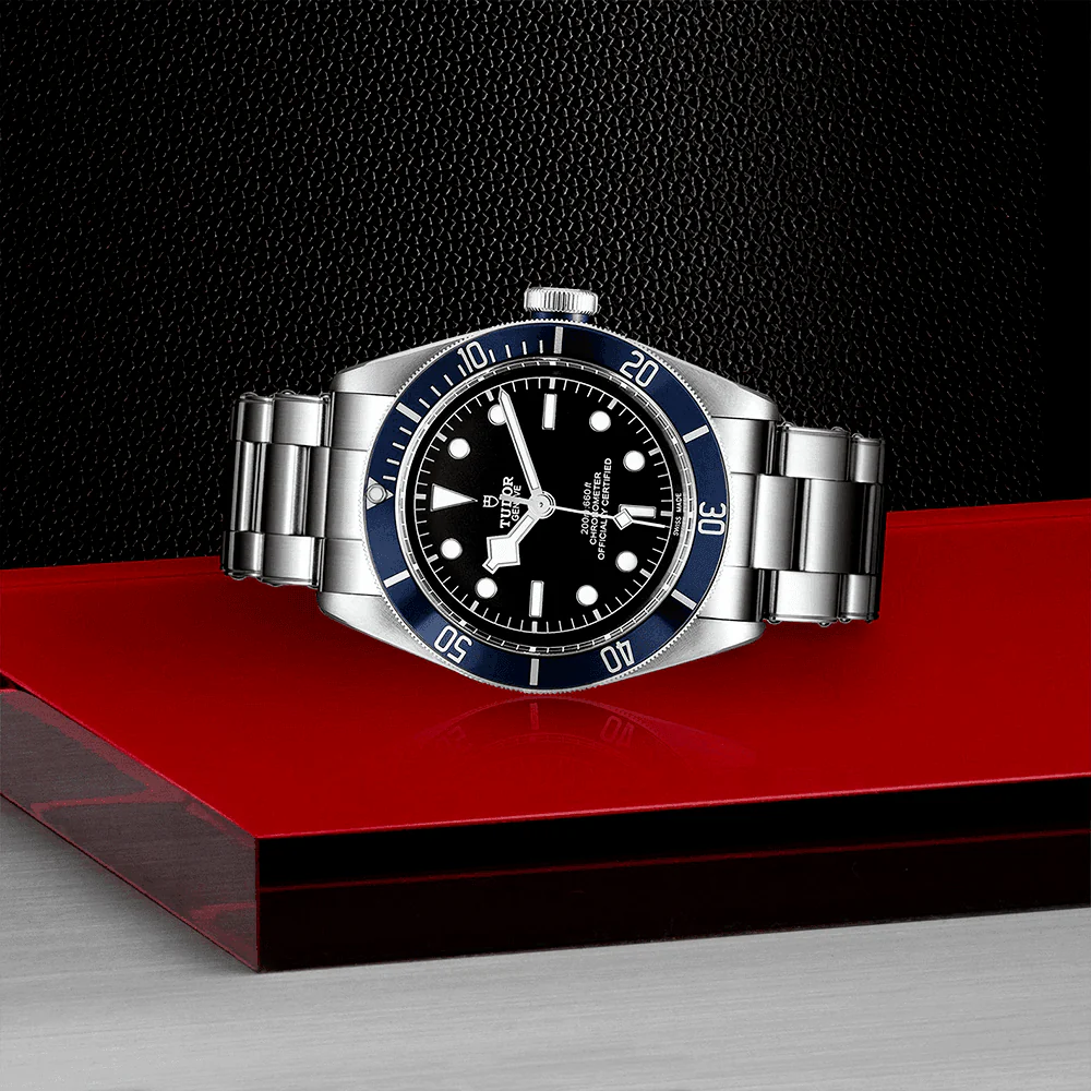 【Super Clone】TUDOR Black Bay 41mm Black Dial & Blue Bezel Men's Automatic Bracelet Watch M79230B-0008