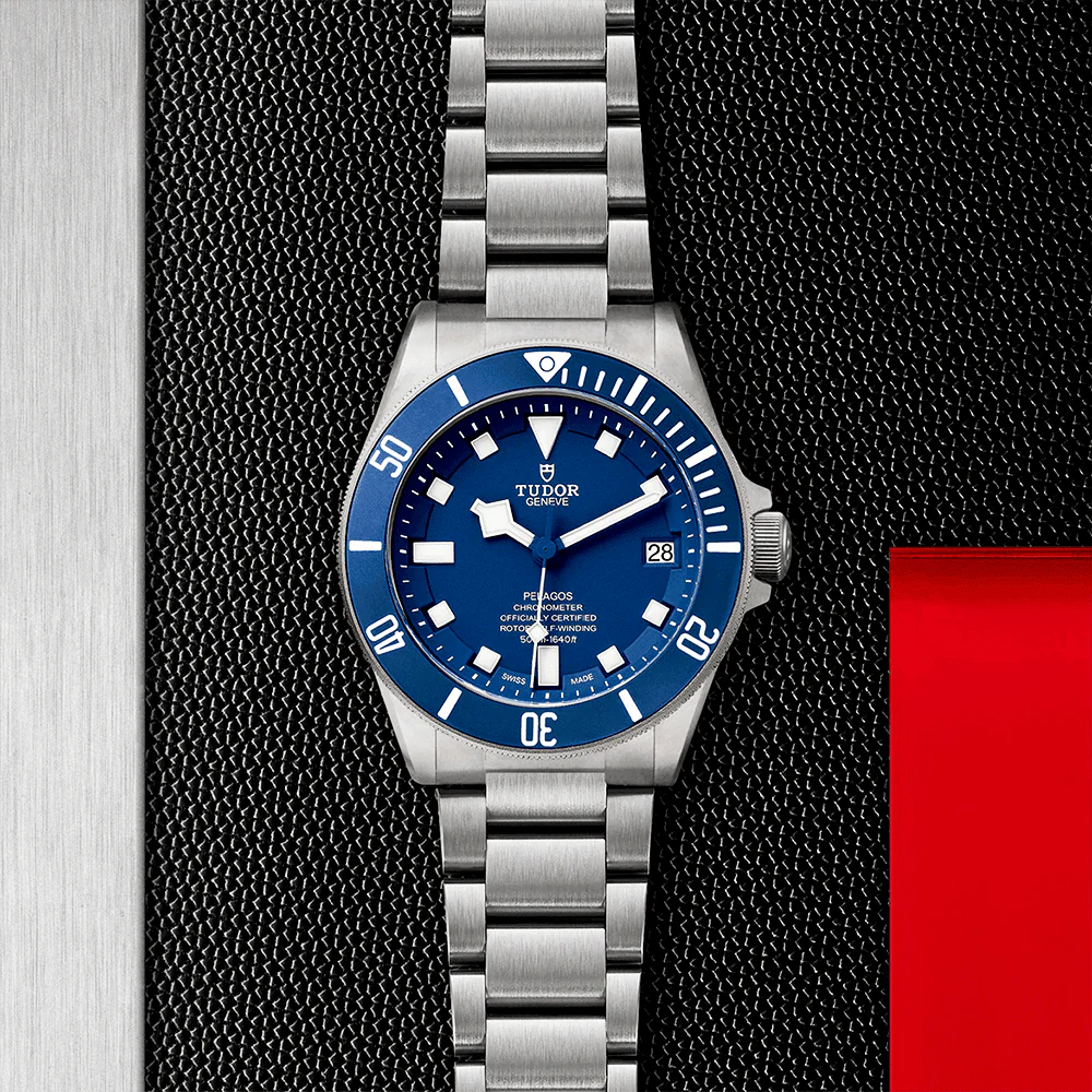 【Super Clone】TUDOR Pelagos 42mm Blue Dial & Ceramic Bezel Men's Titanium Automatic Watch M25600TB-0001