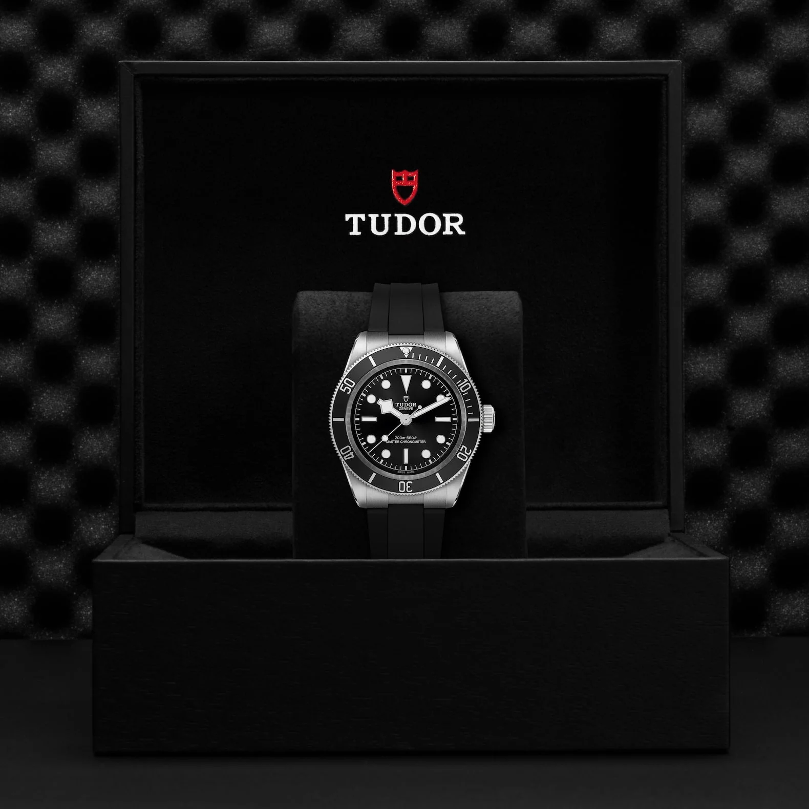 【Super Clone】TUDOR Black Bay 41mm Black Dial & Bezel Men's Rubber Strap Watch M7941A1A0NU-0002