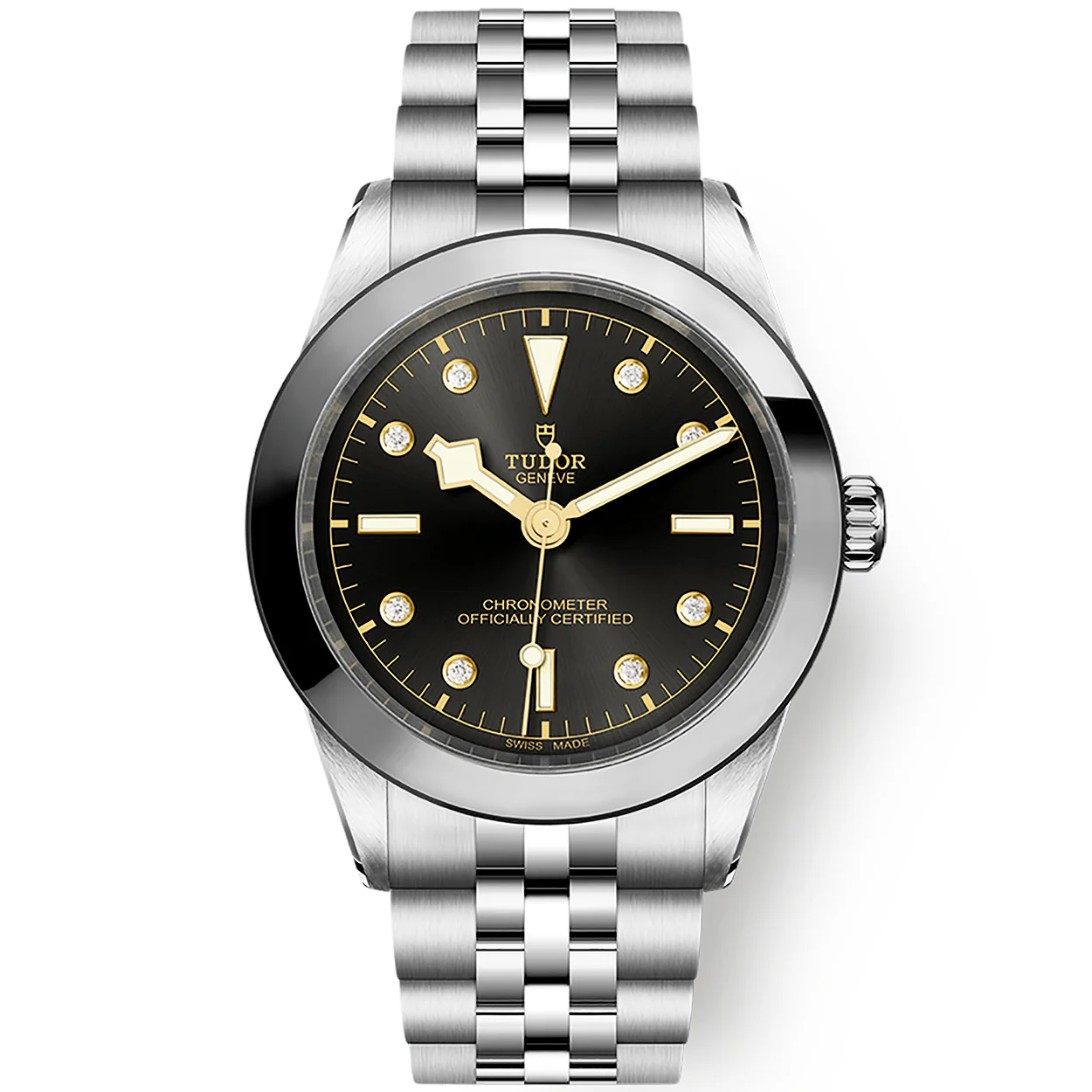 【Super Clone】TUDOR Black Bay 39mm Anthracite Diamond Set Dial Men's Bracelet Watch M79660-0004