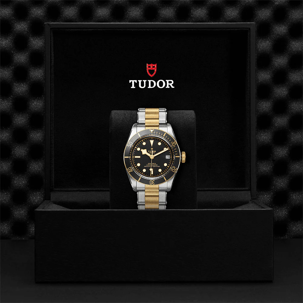 【Super Clone】TUDOR Black Bay S&G 41mm Black/Gold Dial Automatic Men's Bracelet Watch M79733N-0008