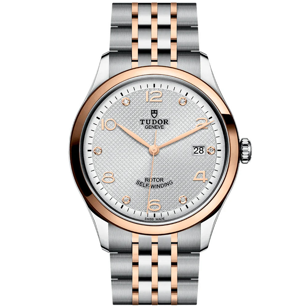 【Super Clone】TUDOR 1926 39mm Two-Tone Silver Diamond Dial Men's Automatic Bracelet Watch M91551-0002