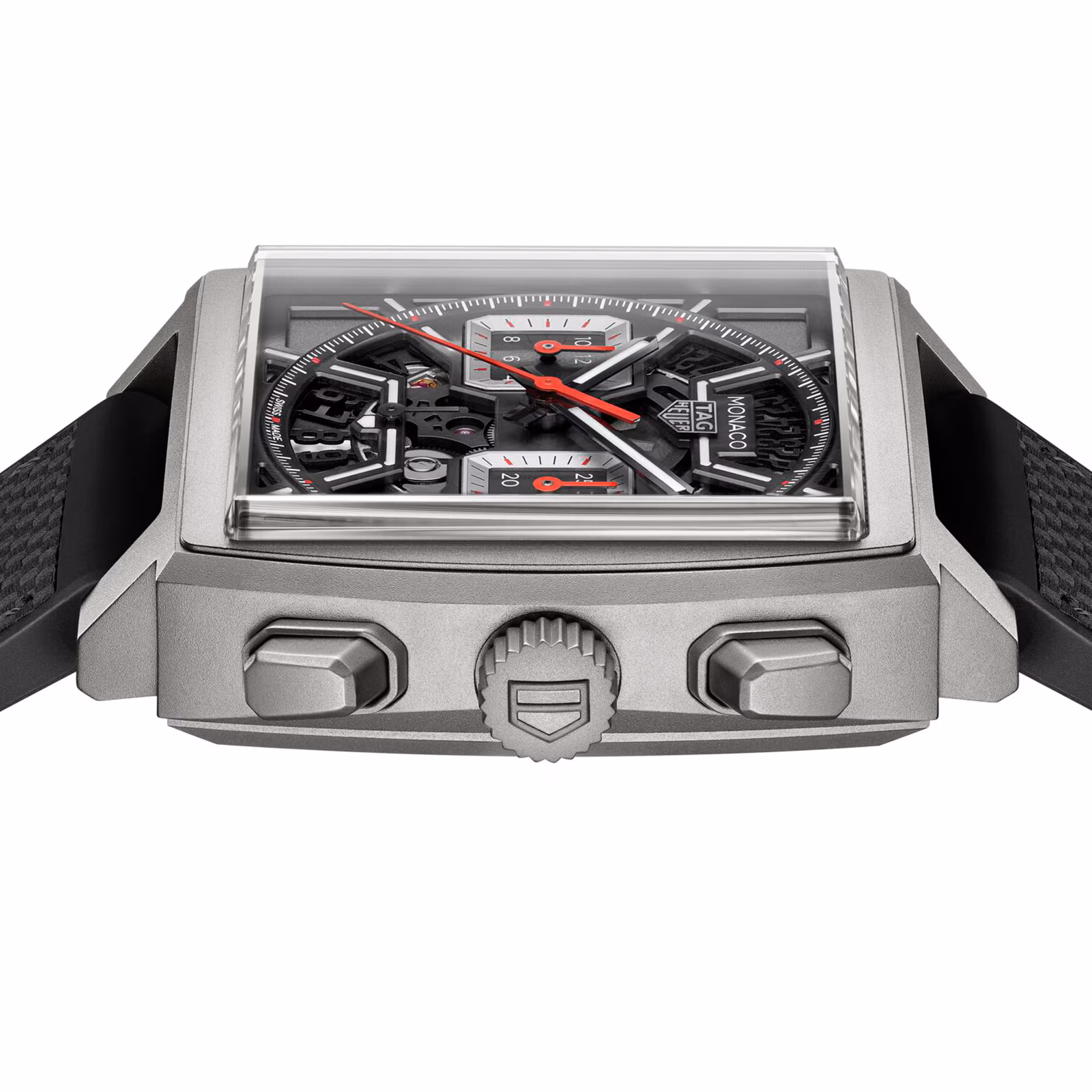【Super Clone】TAG Heuer Monaco Chronograph 39mm Mens Watch Titanium Black CBL2183.FT6236