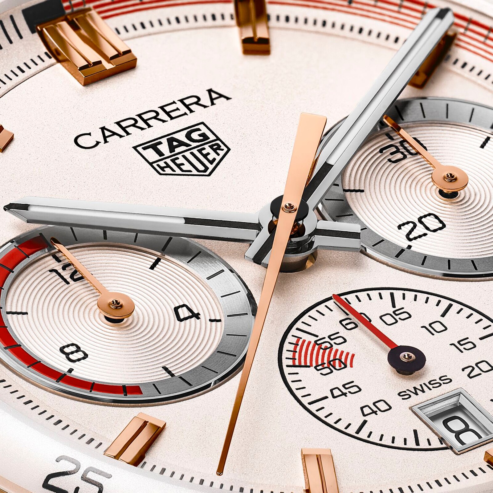 【Super Clone】TAG Heuer Carrera Chronosprint X Porsche Special Edition 42mm Mens Watch Beige CBS2040.FC8318