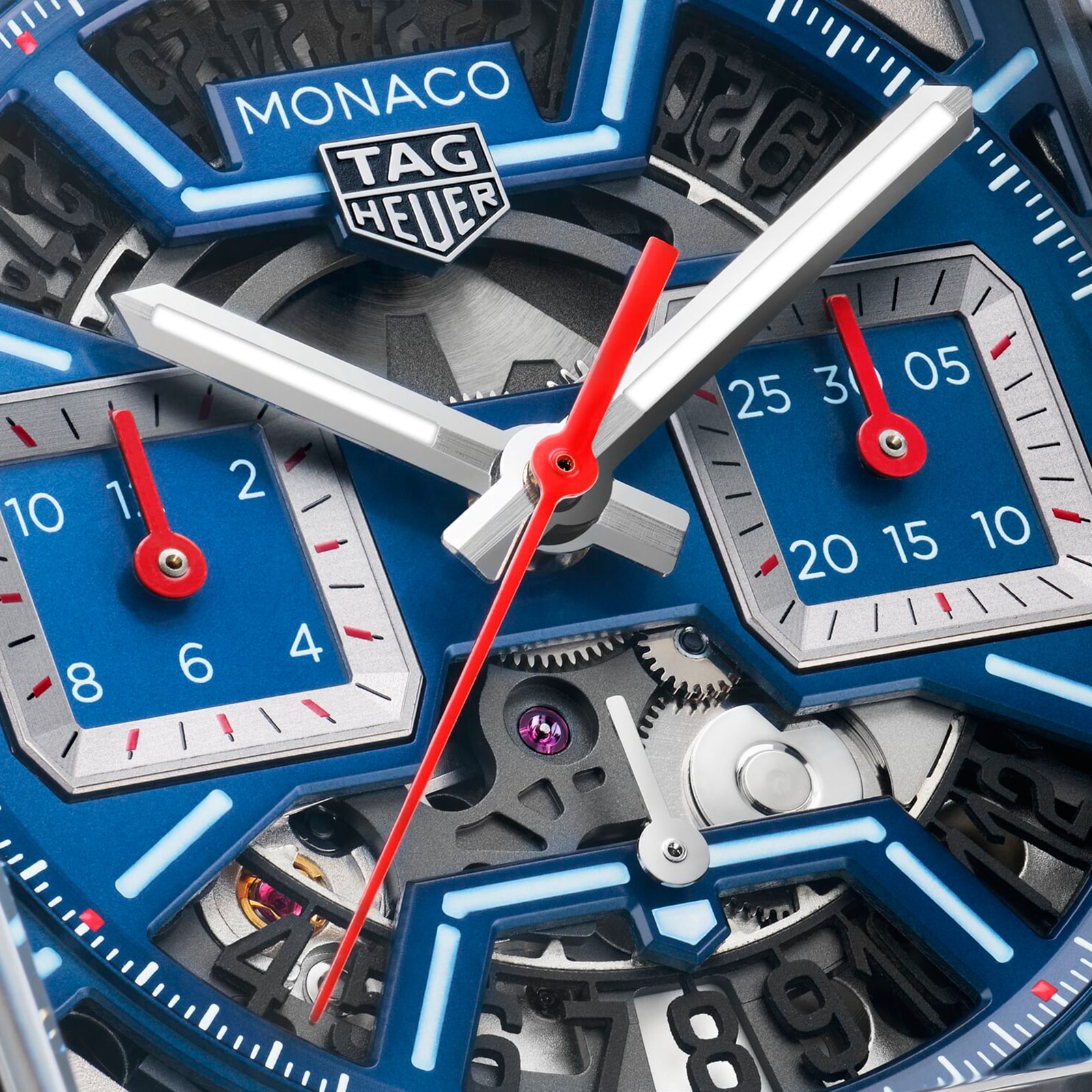 【Super Clone】TAG Heuer Monaco Chronograph 39mm Mens Watch Titanium Blue CBL2182.FT6235