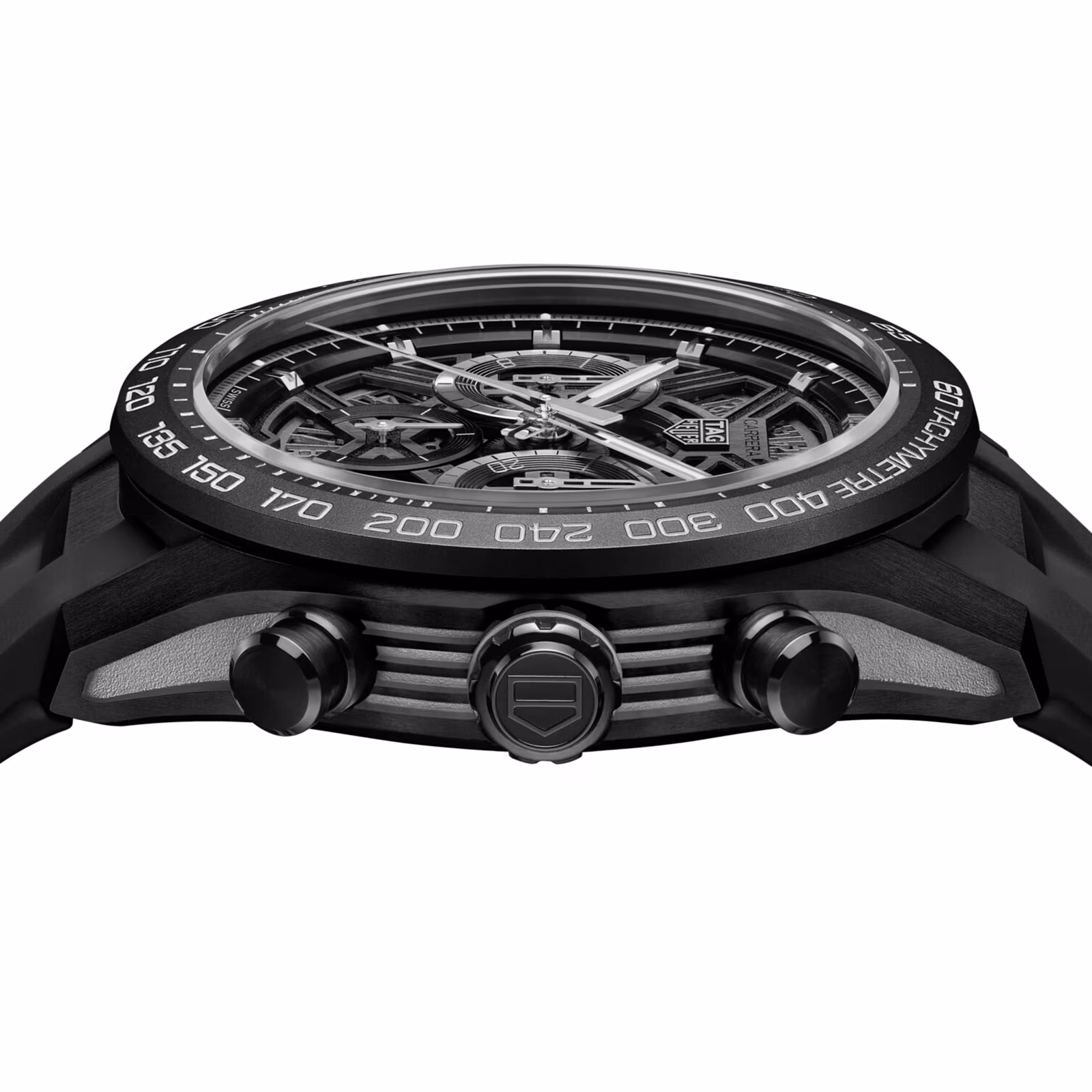 【Super Clone】TAG Heuer Carrera Chronograph Extreme Sport 44mm Mens Watch Black CBU2080.FT6272
