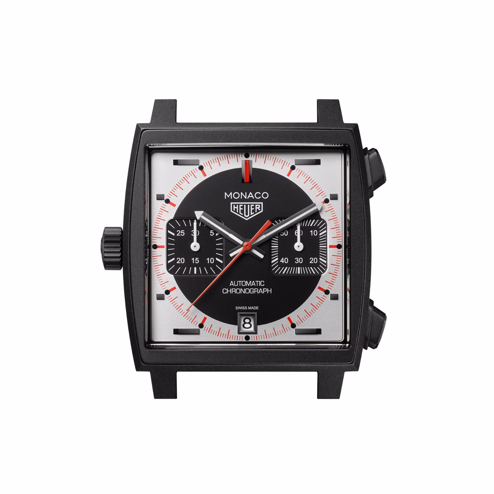 【Super Clone】TAG Heuer Monaco Chronograph Stopwatch 39mm Limited Edition Mens Watch Black CAW218F.FC6356