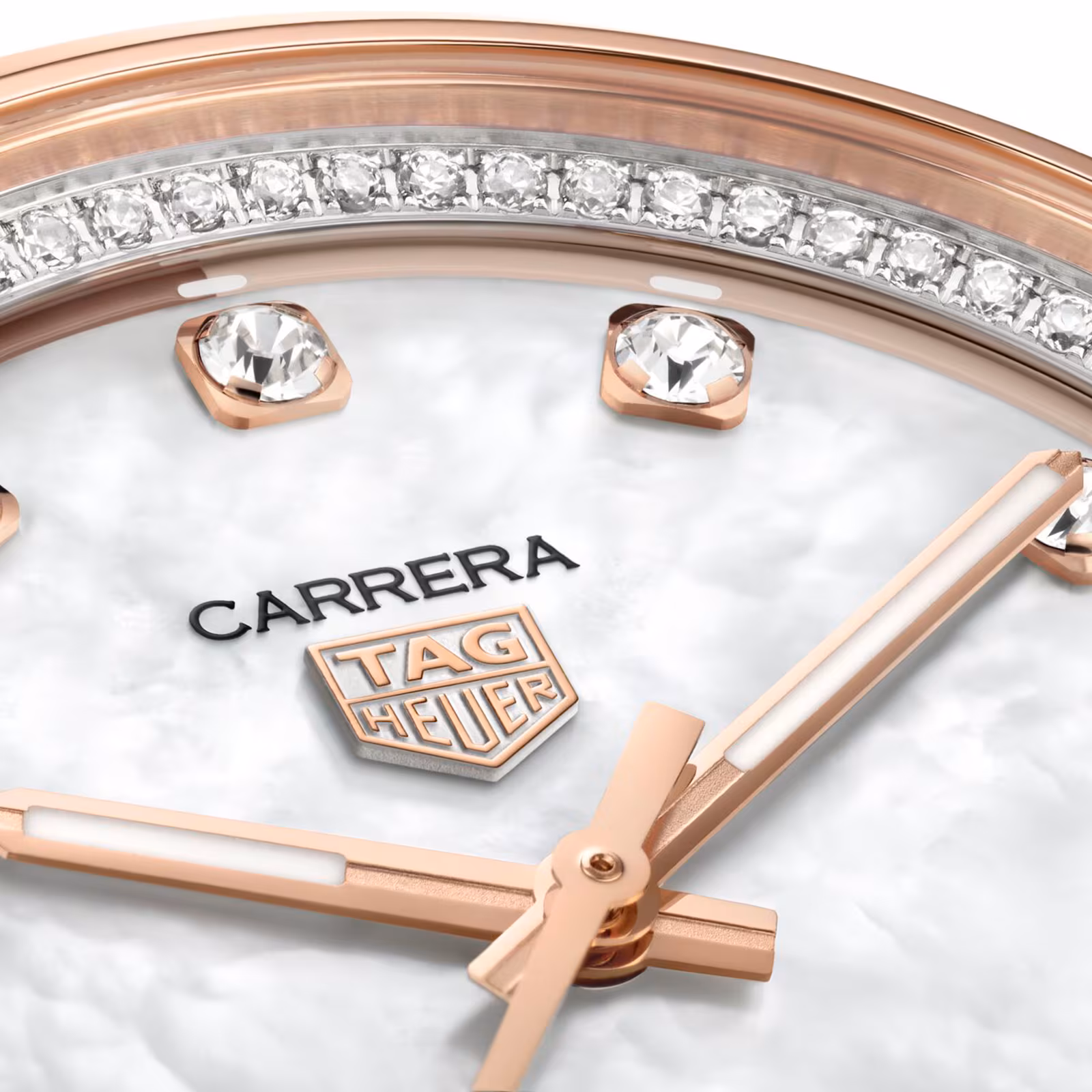 【Super Clone】TAG Heuer Carrera Date 36mm Ladies Watch Mother Of Pearl Diamond WBN2351.BD0000
