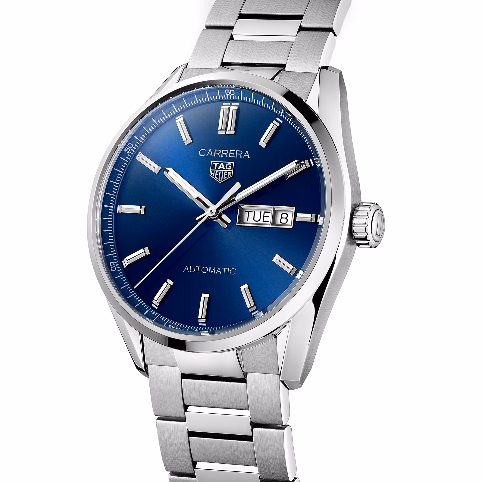 【Super Clone】TAG Heuer Carrera Three-Hand Twin-Time 41mm Automatic Mens Watch WBN201A.BA0640