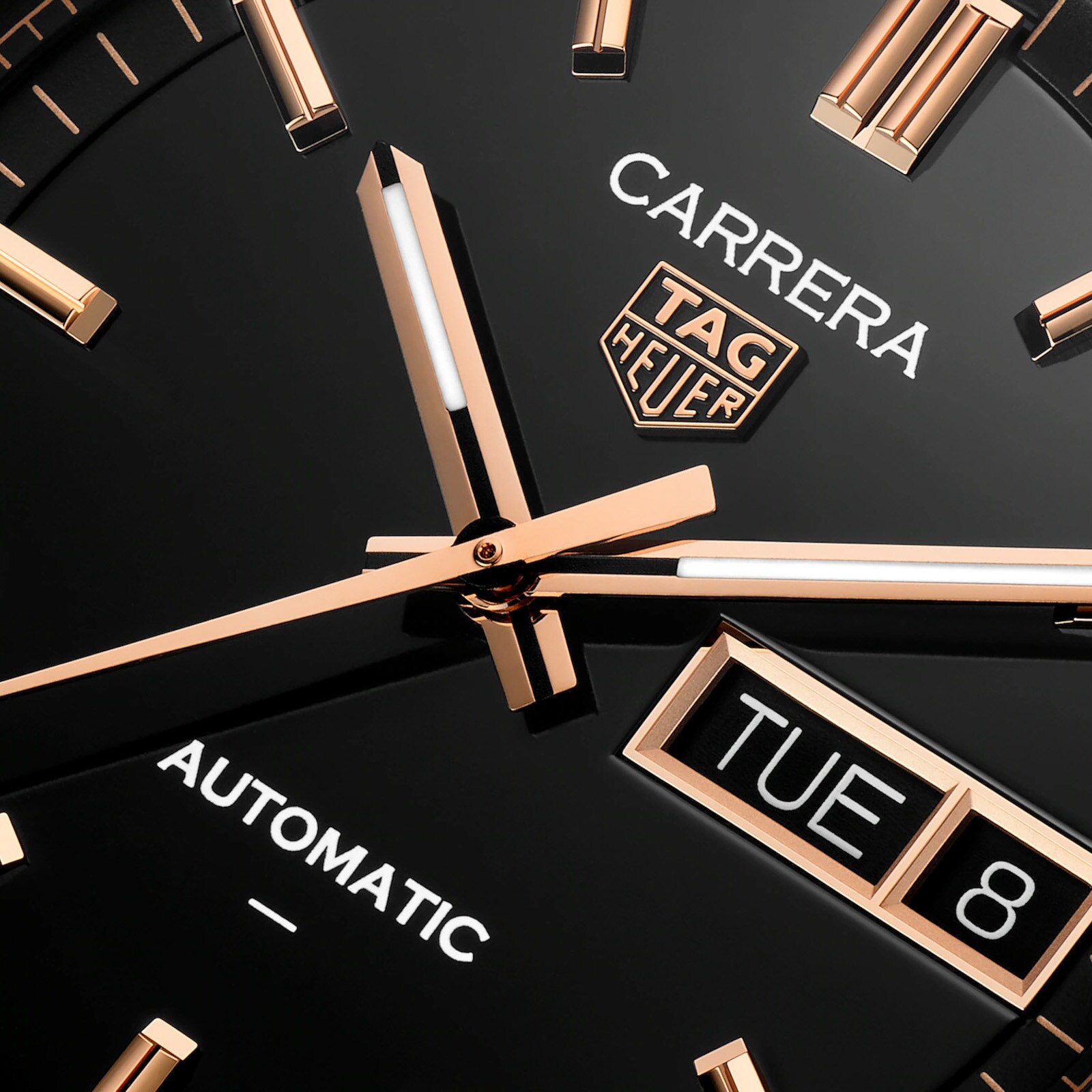 【Super Clone】TAG Heuer Carrera Day-Date 41mm Mens Watch Black WDA2111.BA0043
