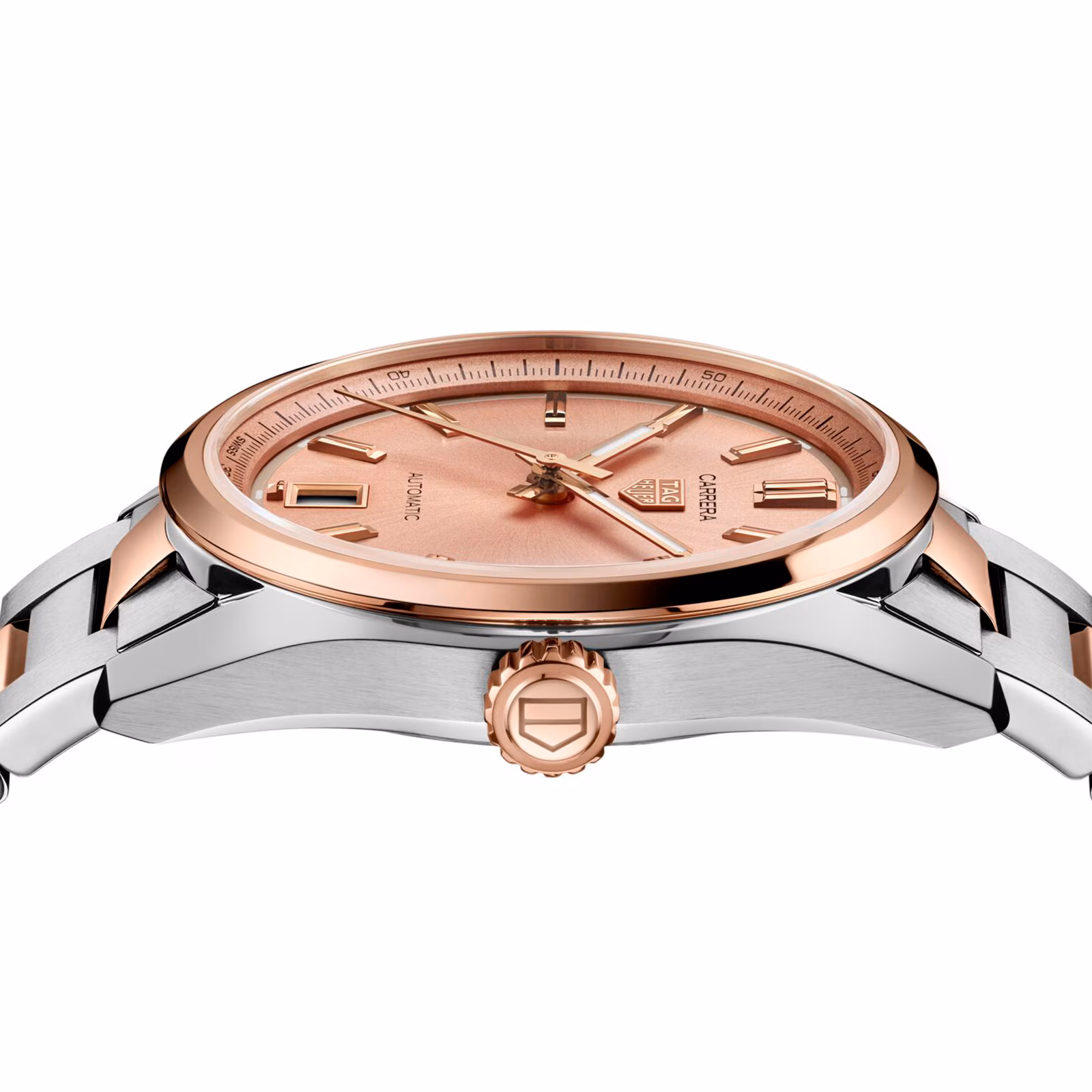 【Super Clone】TAG Heuer Carrera Date 36mm Ladies Watch Rose Gold WBN2350.BD0000