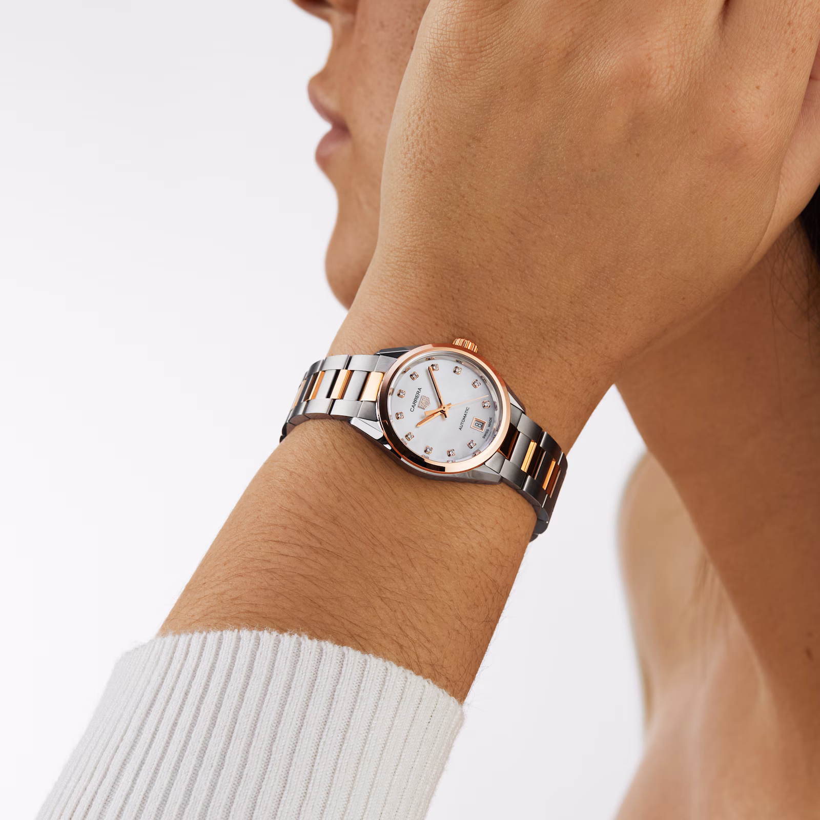 【Super Clone】TAG Heuer Carrera 29mm Bicolour Ladies Watch WBN2450.BD0569