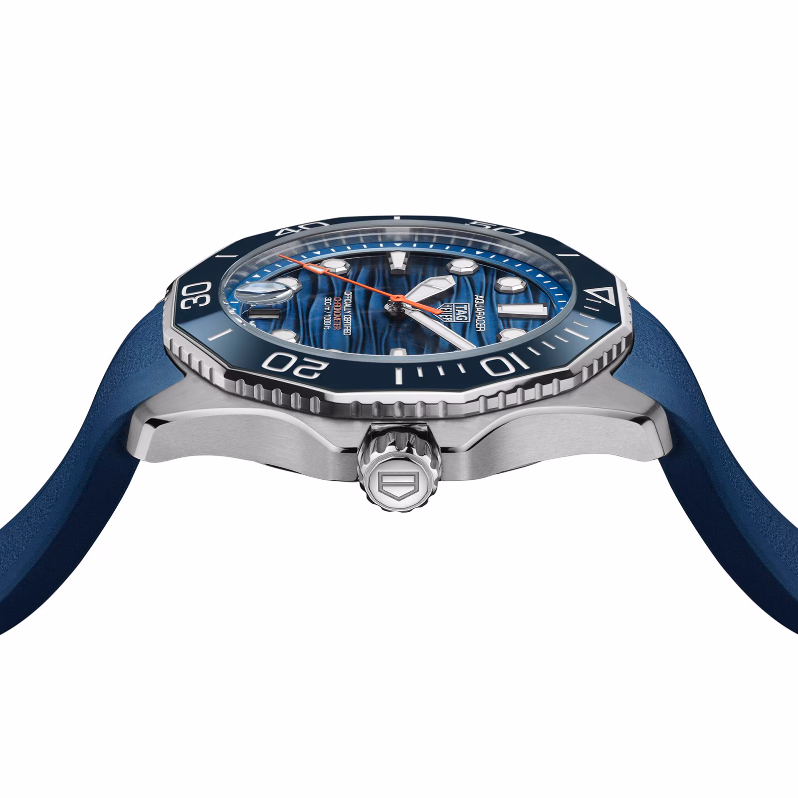 【Super Clone】TAG Heuer Aquaracer Professional 300 Date 42mm Mens Watch Blue Rubber WBP5111.FT6259