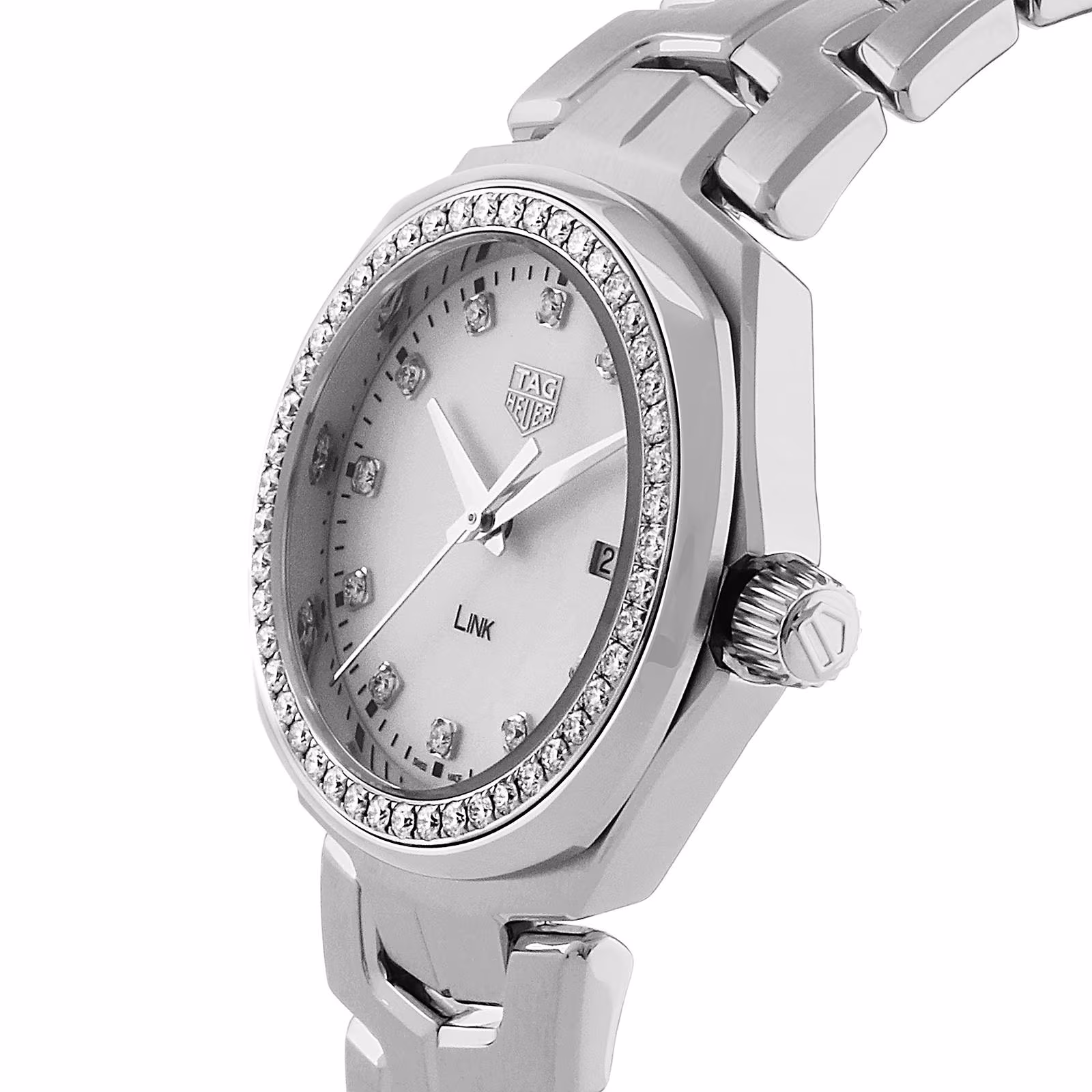【Super Clone】TAG Heuer Link 32mm Diamond Bezel Ladies Watch WBC1316.BA0600
