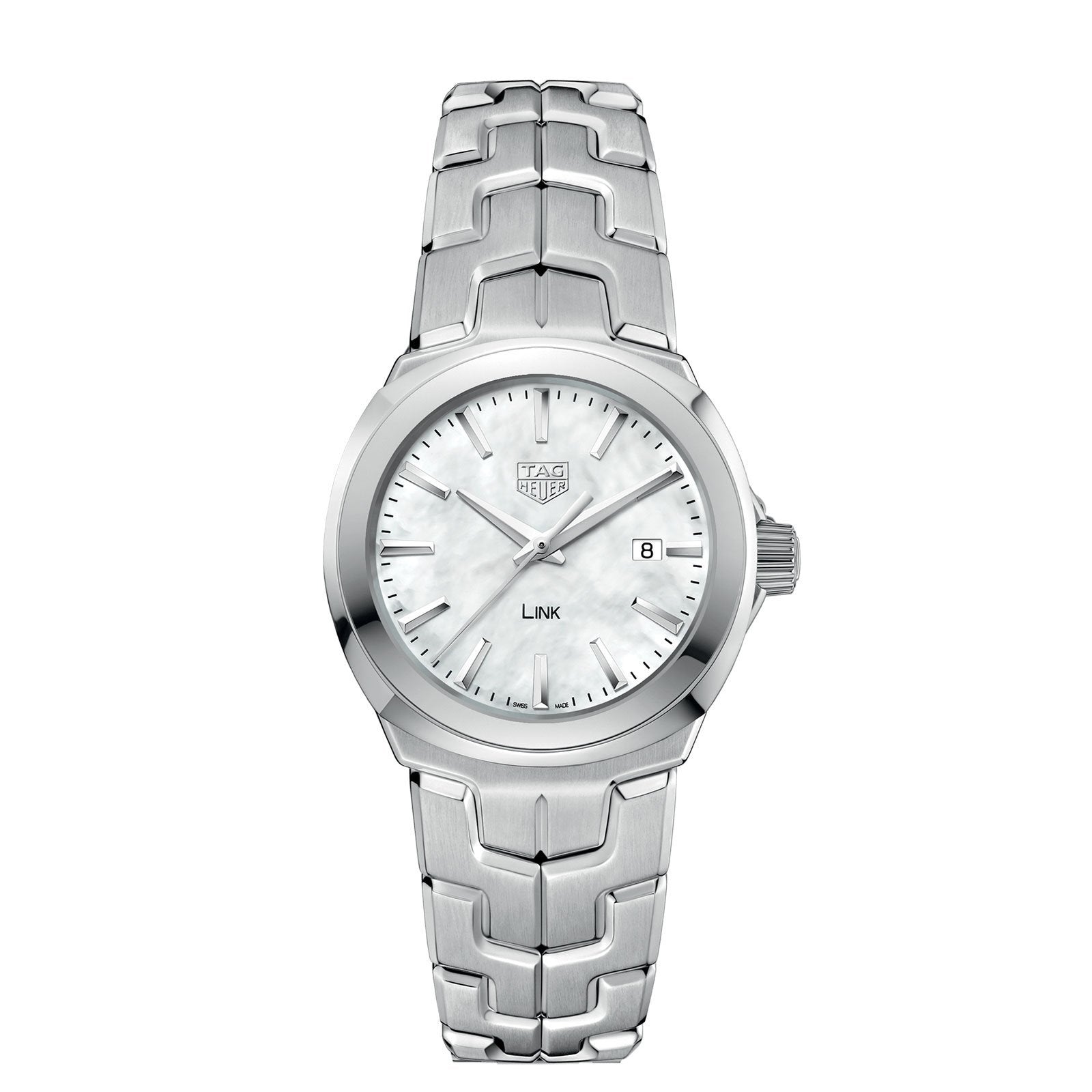 【Super Clone】TAG Heuer Link Quartz Date Mother Of Pearl 32mm Ladies Watch WBC1310.BA0600
