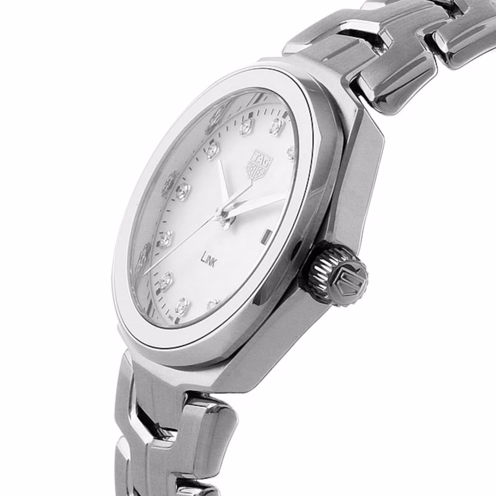 【Super Clone】TAG Heuer Link Quartz Date Mother Of Pearl 32mm Ladies Watch WBC1312.BA0600