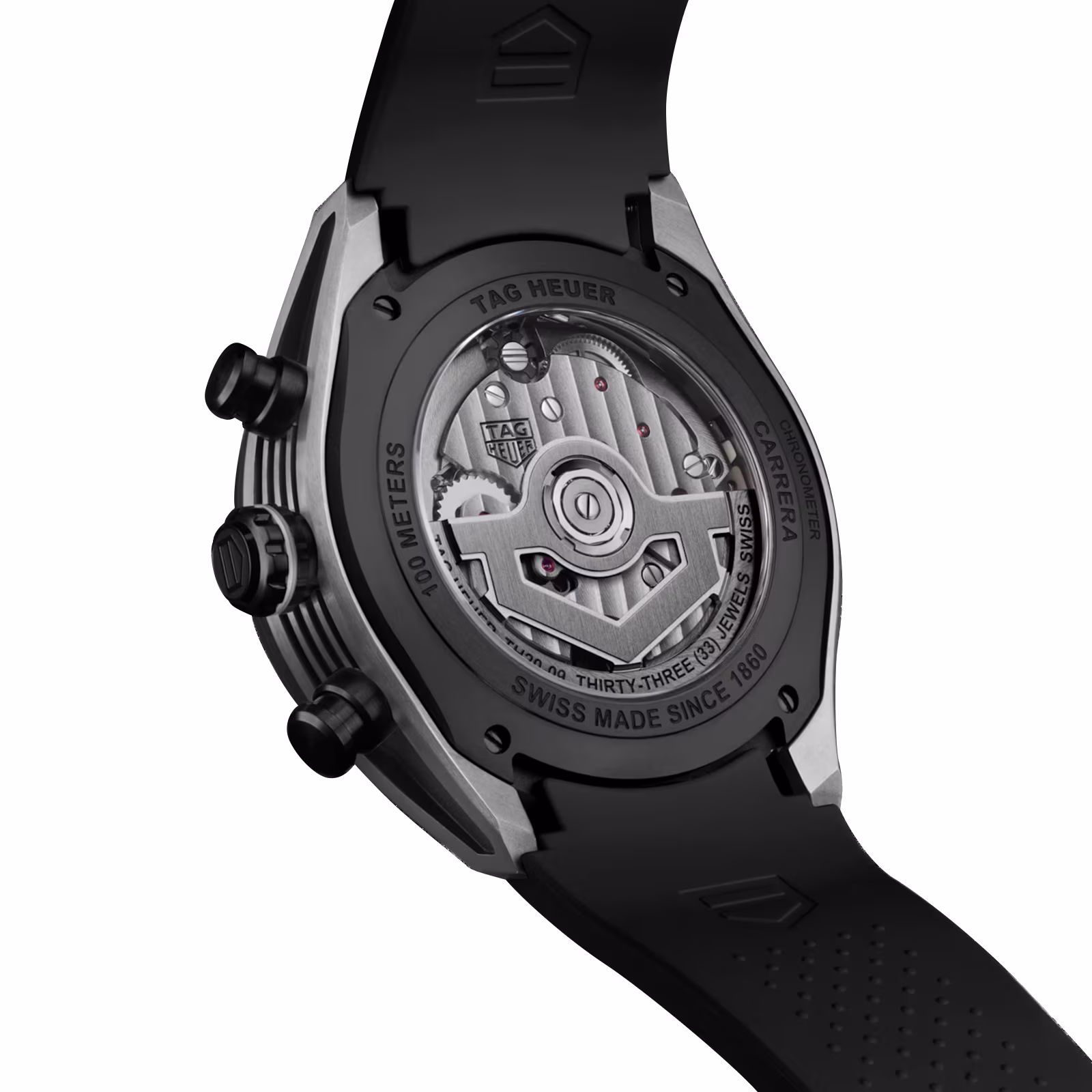 【Super Clone】TAG Heuer Carerra Chronograph Tourbillon Extreme Sport 44mm Mens Watch Black CBU5080.FT6272