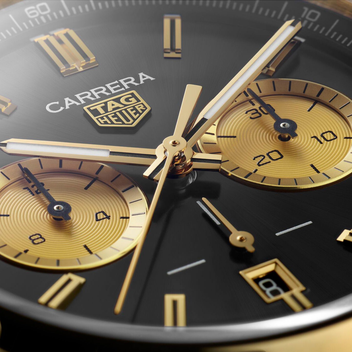 【Super Clone】TAG Heuer Carrera Chronograph  Automatic, 42 mm, Gold 3N CBN2044.FC8313