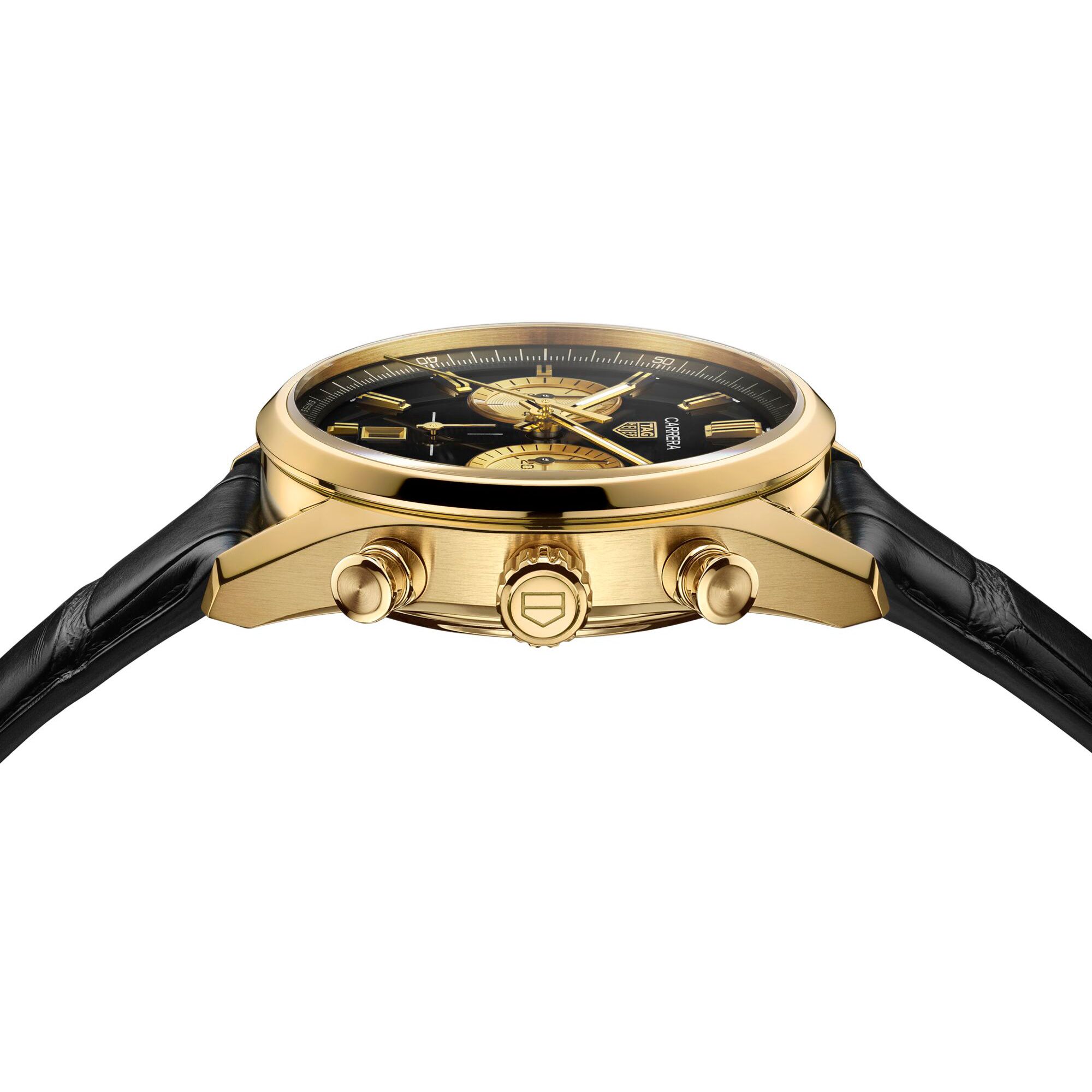 【Super Clone】TAG Heuer Carrera Chronograph  Automatic, 42 mm, Gold 3N CBN2044.FC8313
