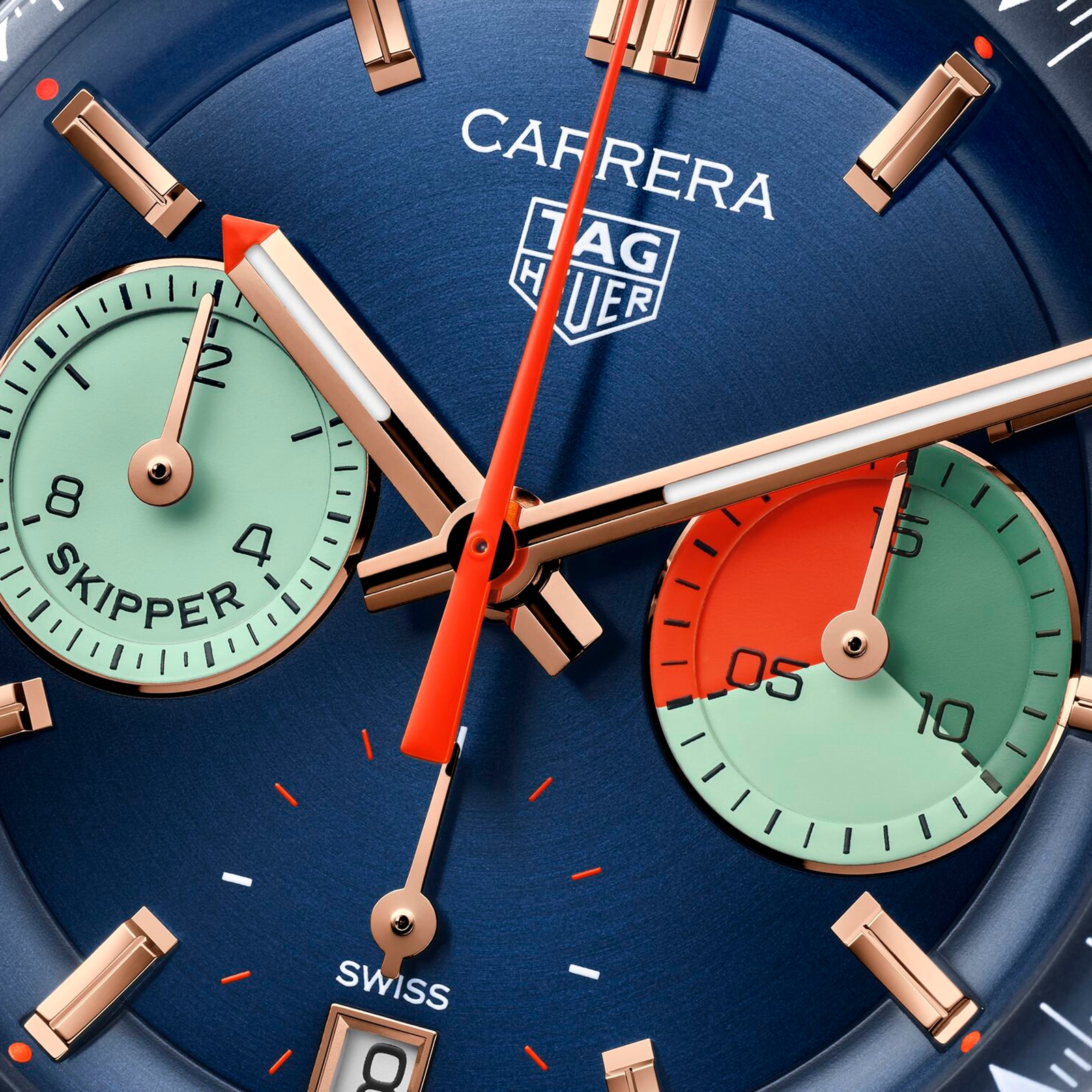 【Super Clone】TAG Heuer Carrera Skipper Chronograph 39mm Mens Watch Blue CBS2241.FN8023