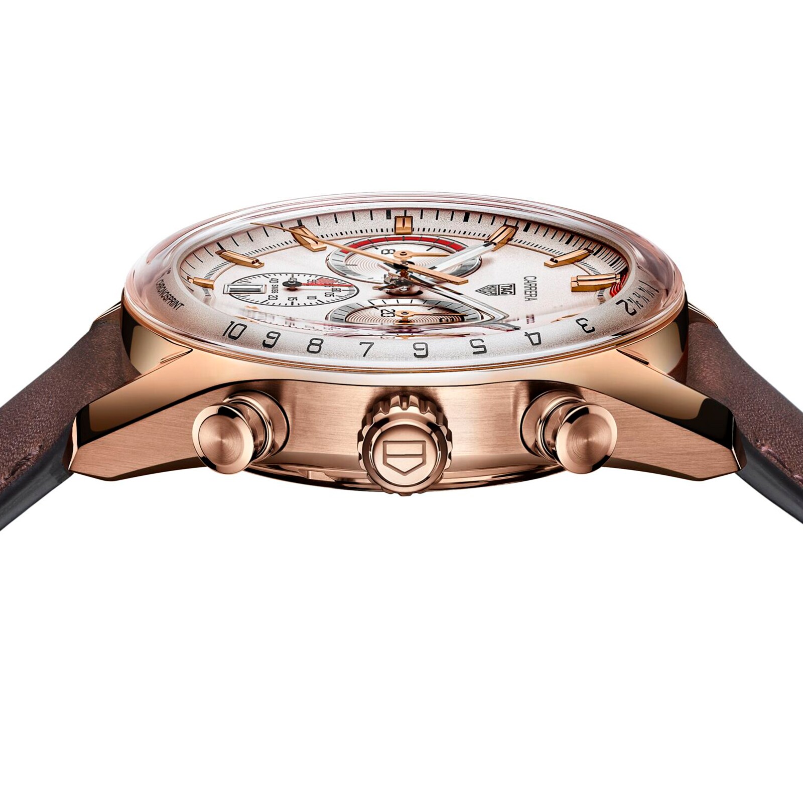 【Super Clone】TAG Heuer Carrera Chronosprint X Porsche Special Edition 42mm Mens Watch Beige CBS2040.FC8318