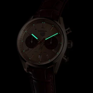 【Super Clone】TAG Heuer Carrera Chronograph Automatic 42 mm Gold 5N CBN2048.FC8323