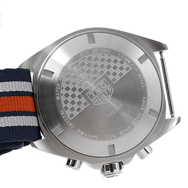 【Super Clone】Tag Heuer Formula 1 Chronograph 43mm Blue Dial NATO Strap Watch for Men - CAZ1014.FC8196