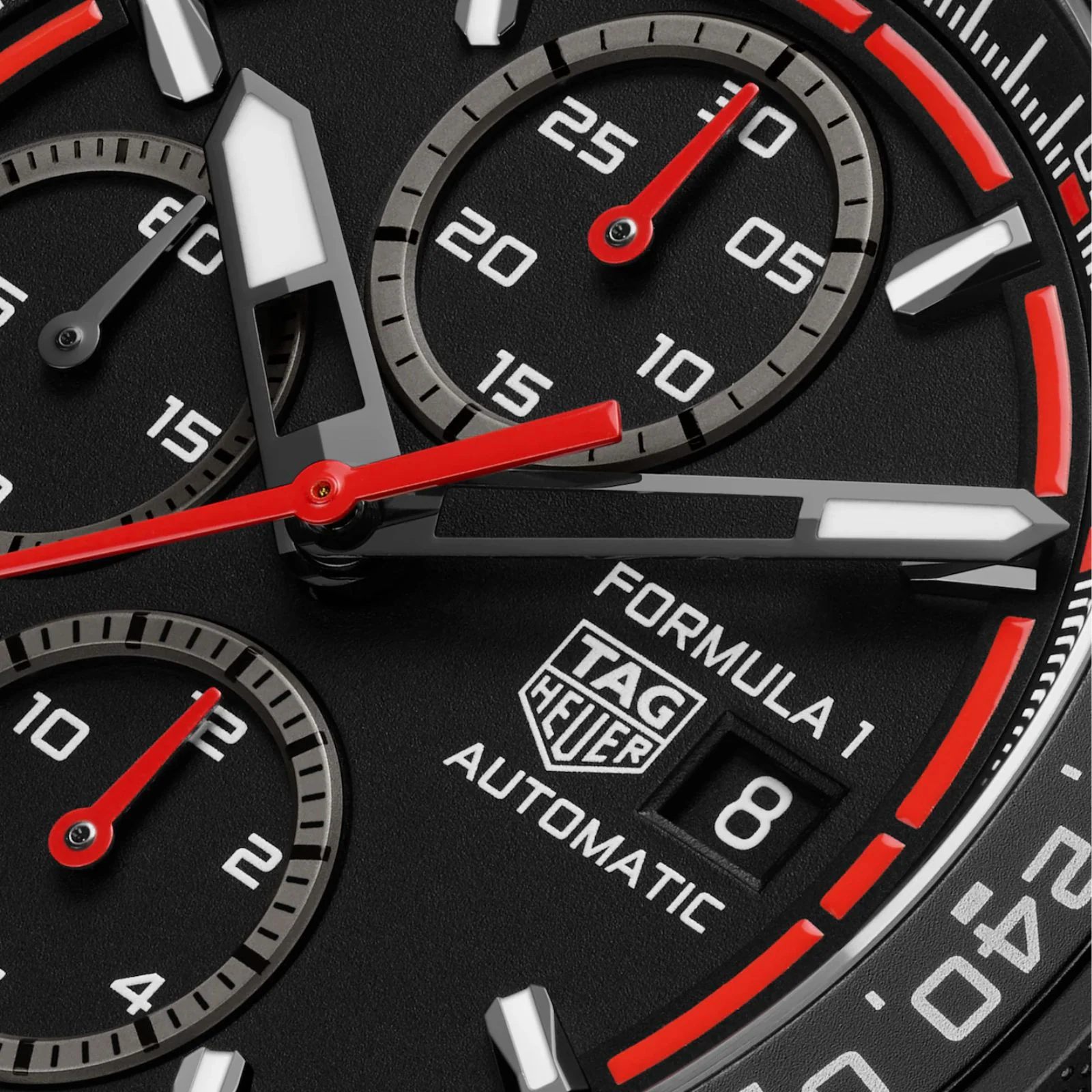 【Super Clone】TAG Heuer Formula 1 Chronograph Automatic 44mm Mens Watch Black CBZ2082.FT8096