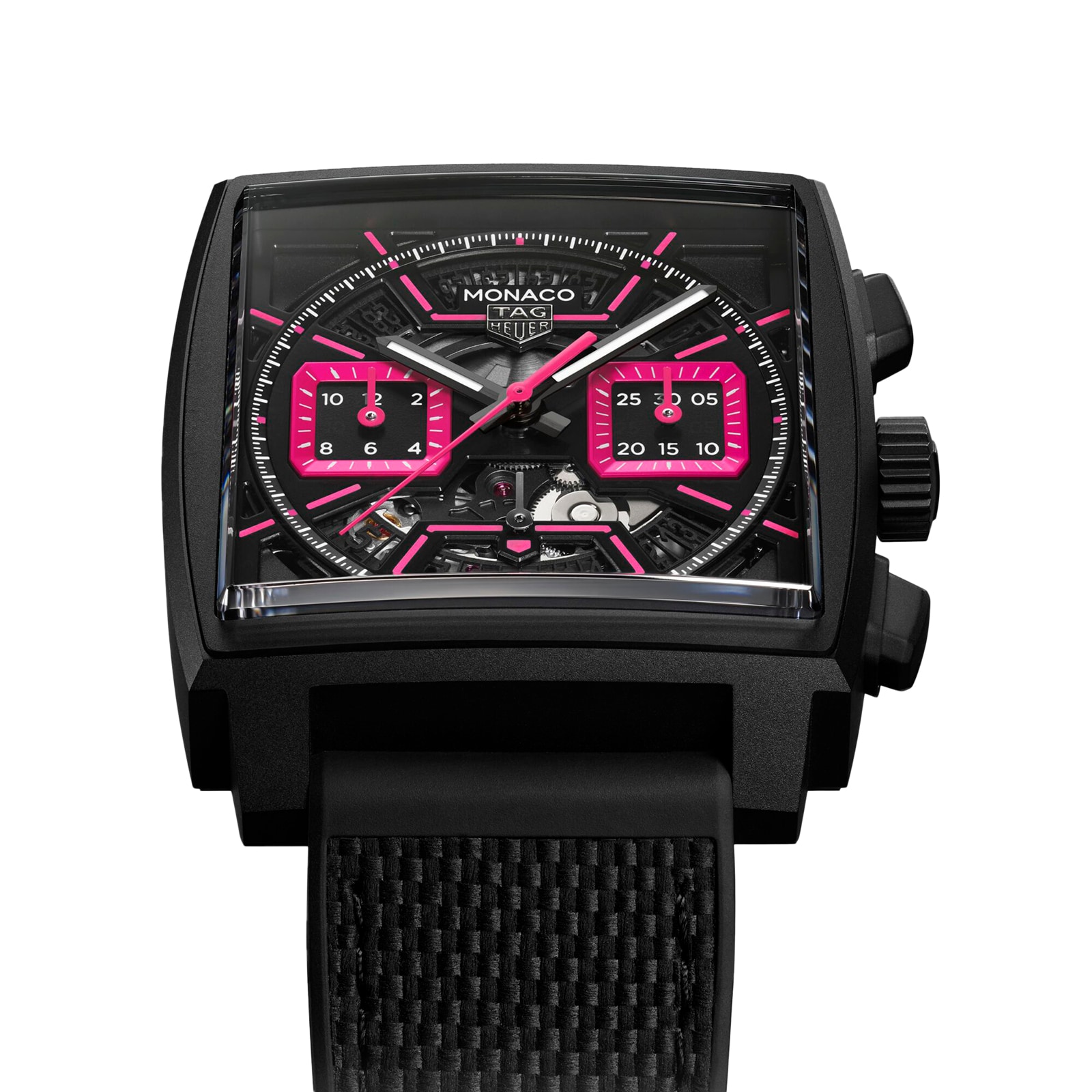 【Super Clone】TAG Heuer Monaco Chronograph Pink 39mm Mens Watch CBL218B.FT6236