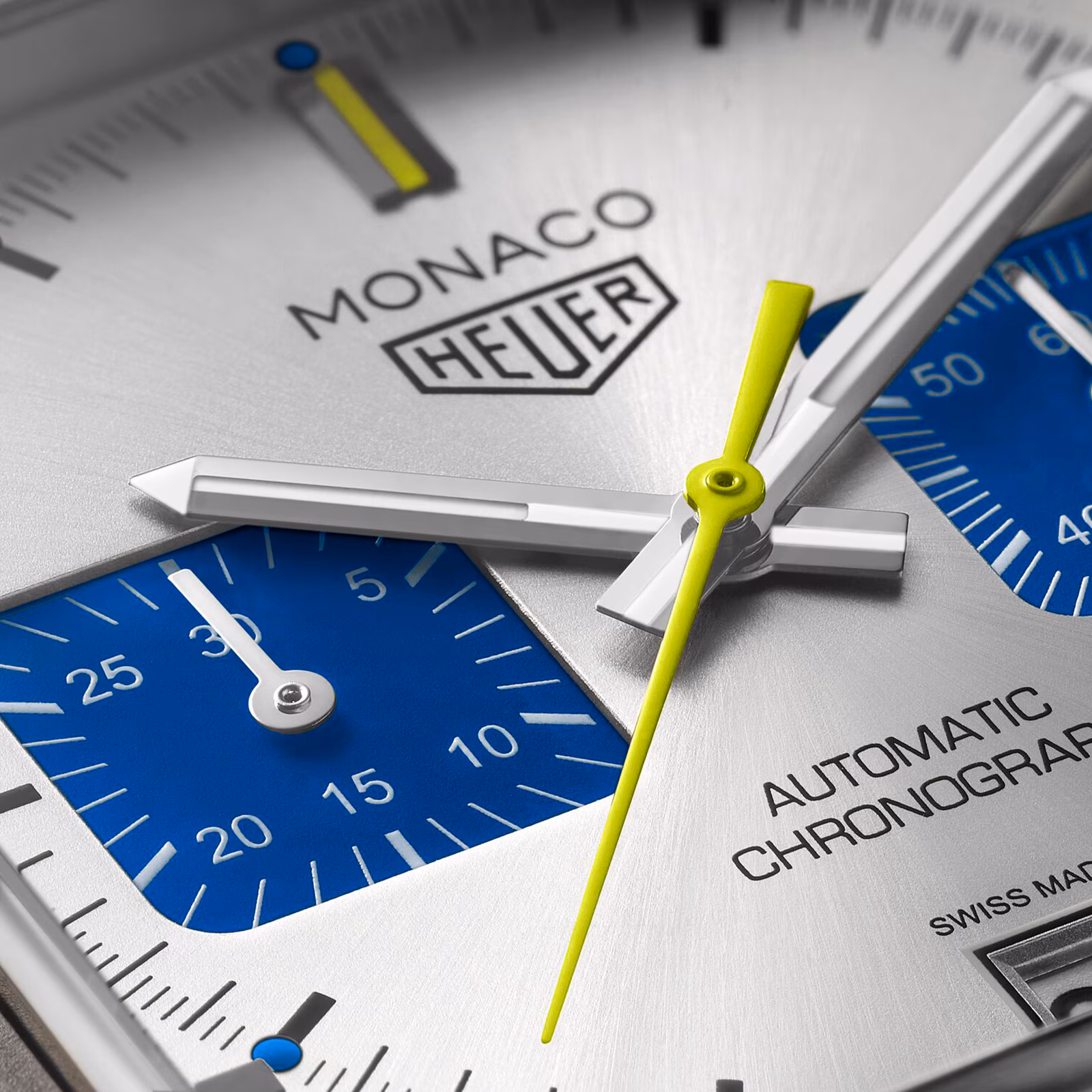 【Super Clone】TAG Heuer Monaco Chronograph Racing Blue Limited Edition 39mm Mens Watch Silver CAW218C.FC6548