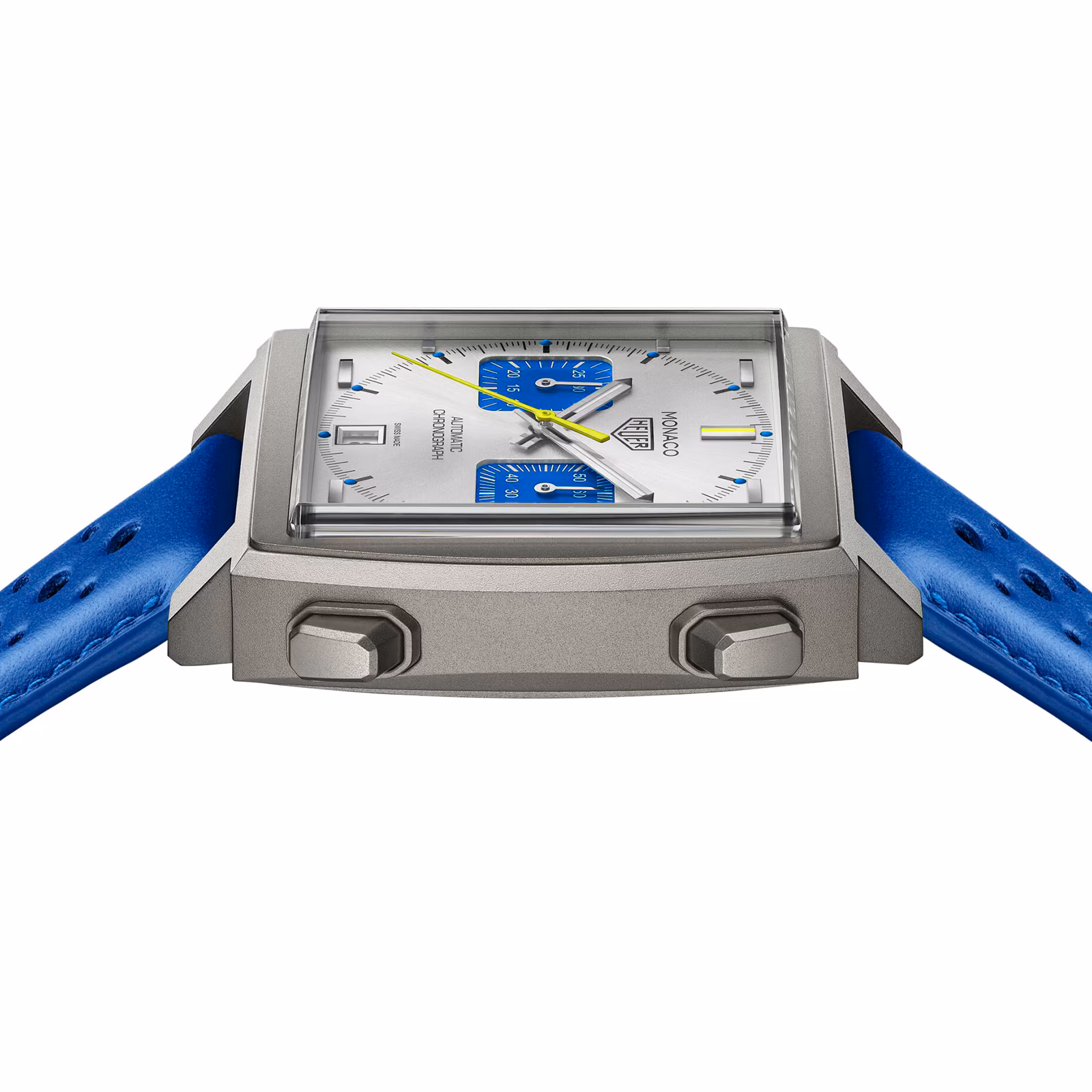 【Super Clone】TAG Heuer Monaco Chronograph Racing Blue Limited Edition 39mm Mens Watch Silver CAW218C.FC6548