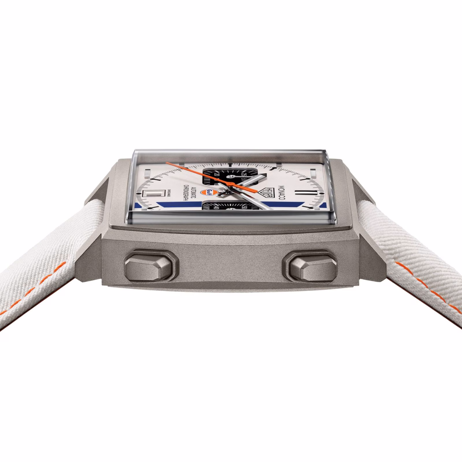 【Super Clone】TAG Heuer Monaco Chronograph X Gulf 39mm Limited Edition Mens Watch White CAW218G.EB0393