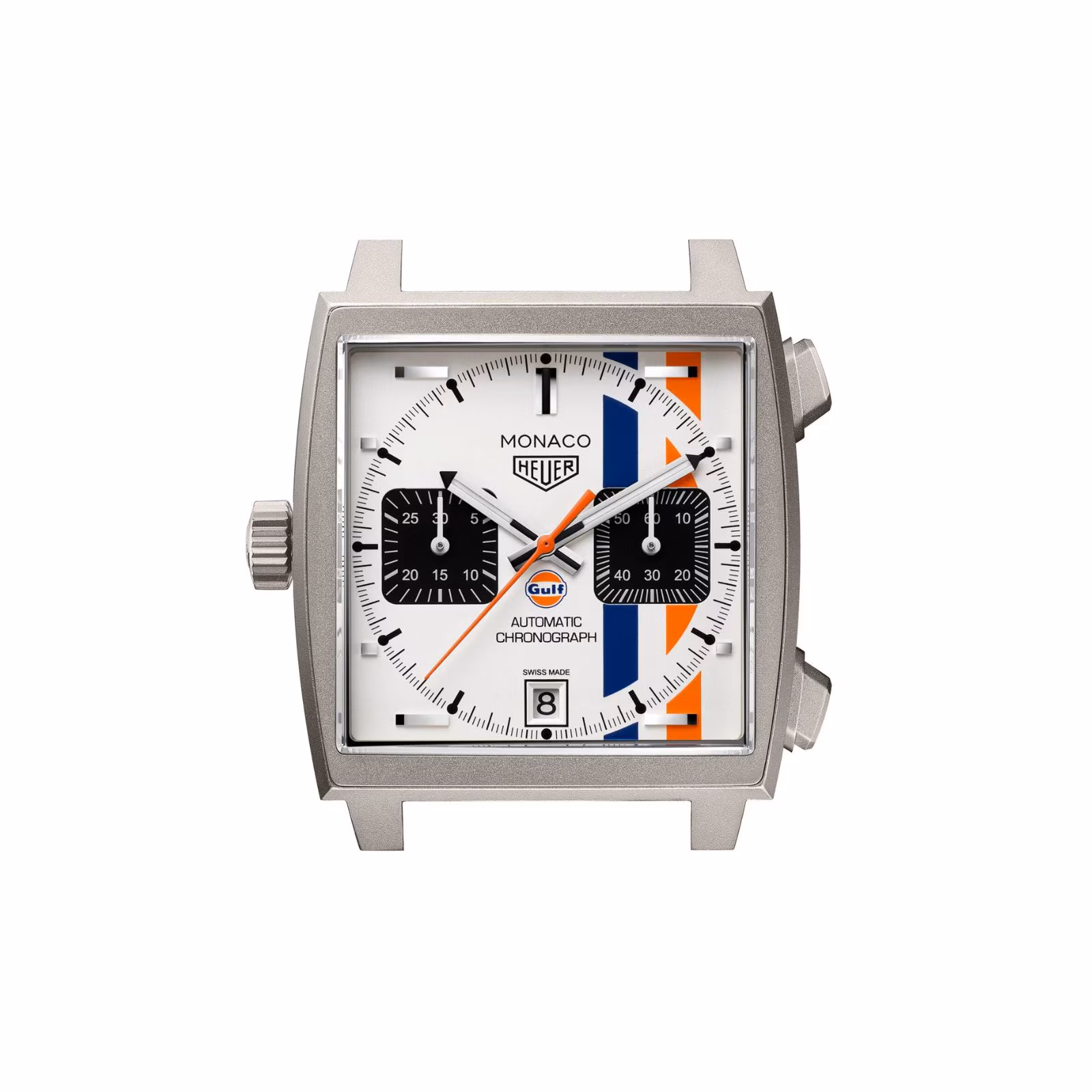 【Super Clone】TAG Heuer Monaco Chronograph X Gulf 39mm Limited Edition Mens Watch White CAW218G.EB0393