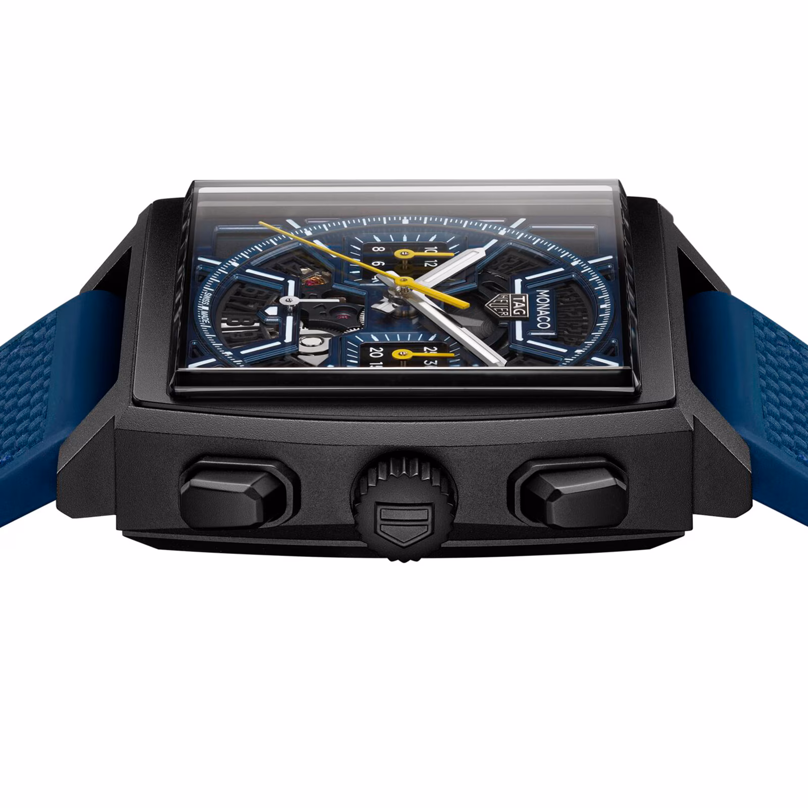 【Super Clone】TAG Heuer Monaco Skeleton 39mm Mens Watch Blue CBL2188.FT6261