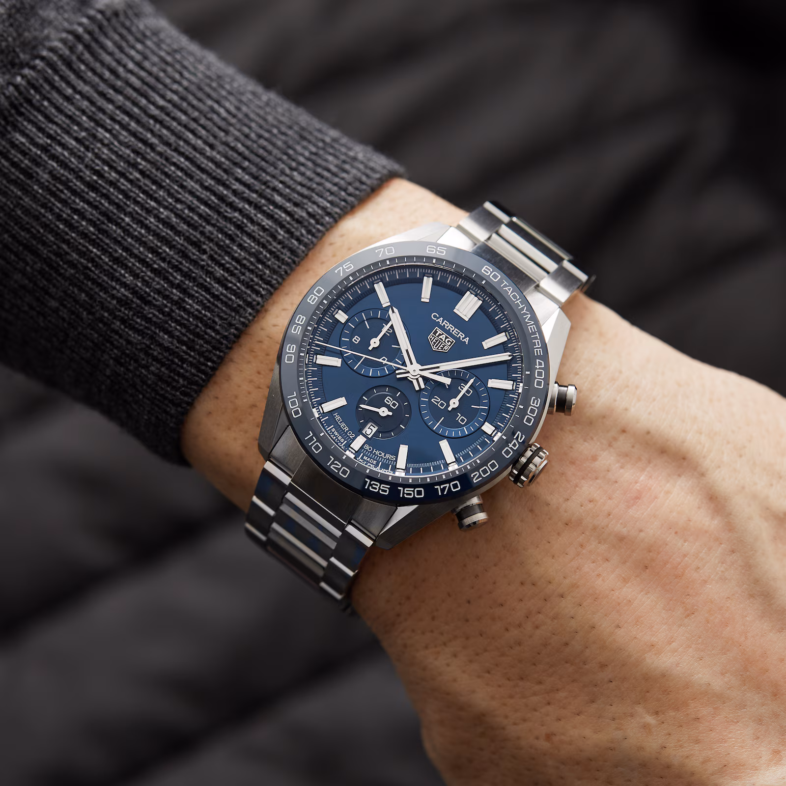 【Super Clone】TAG Heuer Carrera Automatic Chronograph 44mm Mens Watch CBN2A1A.BA0643