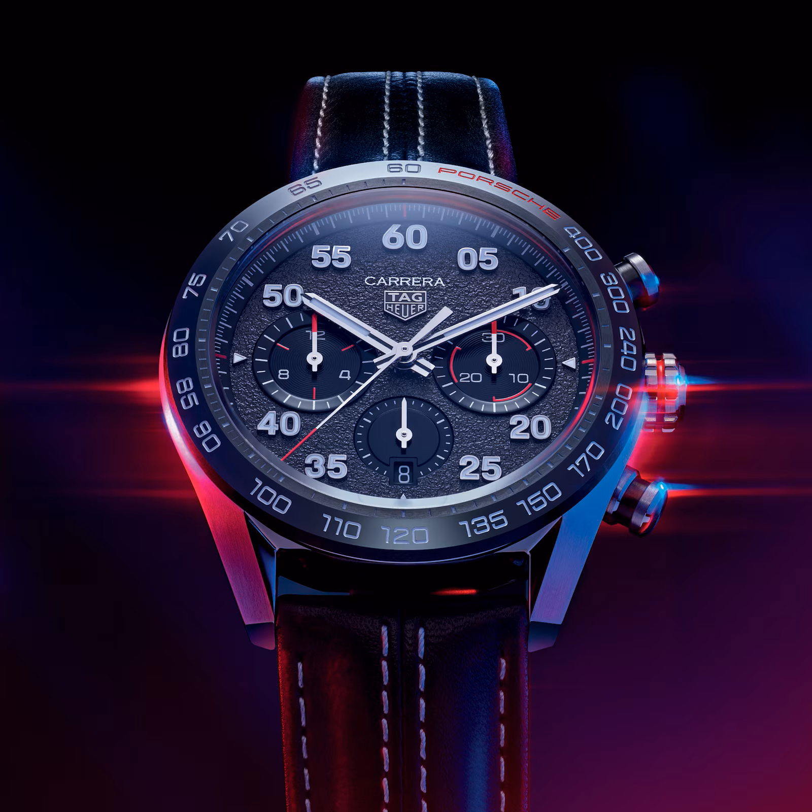 【Super Clone】TAG Heuer Carrera Porsche Chronograph Special Edition 44 mm Calibre Heuer 02 Automatic CBN2A1F.FC6492